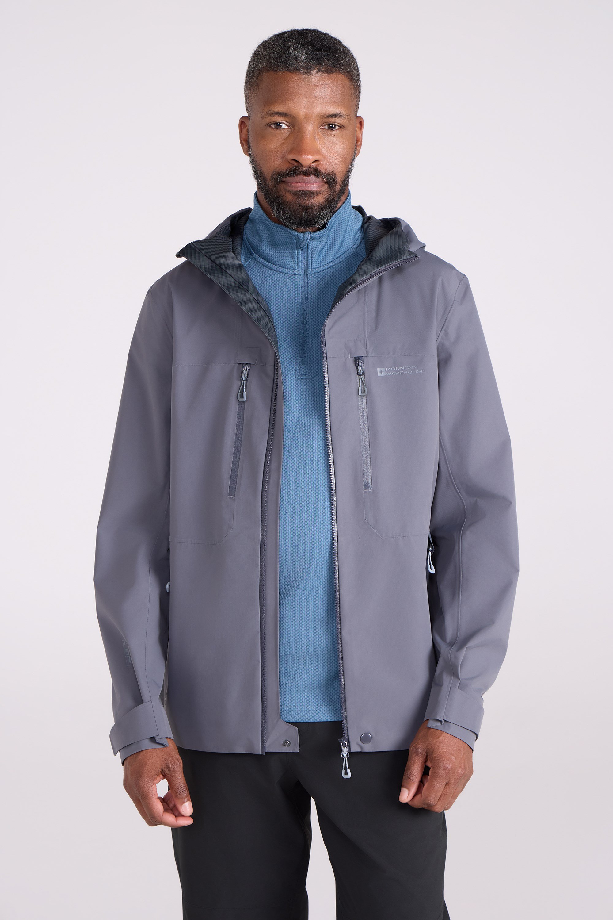 Klash Ultra Wasserdichte Herrenjacke mit 2,5 Lagen - Grau