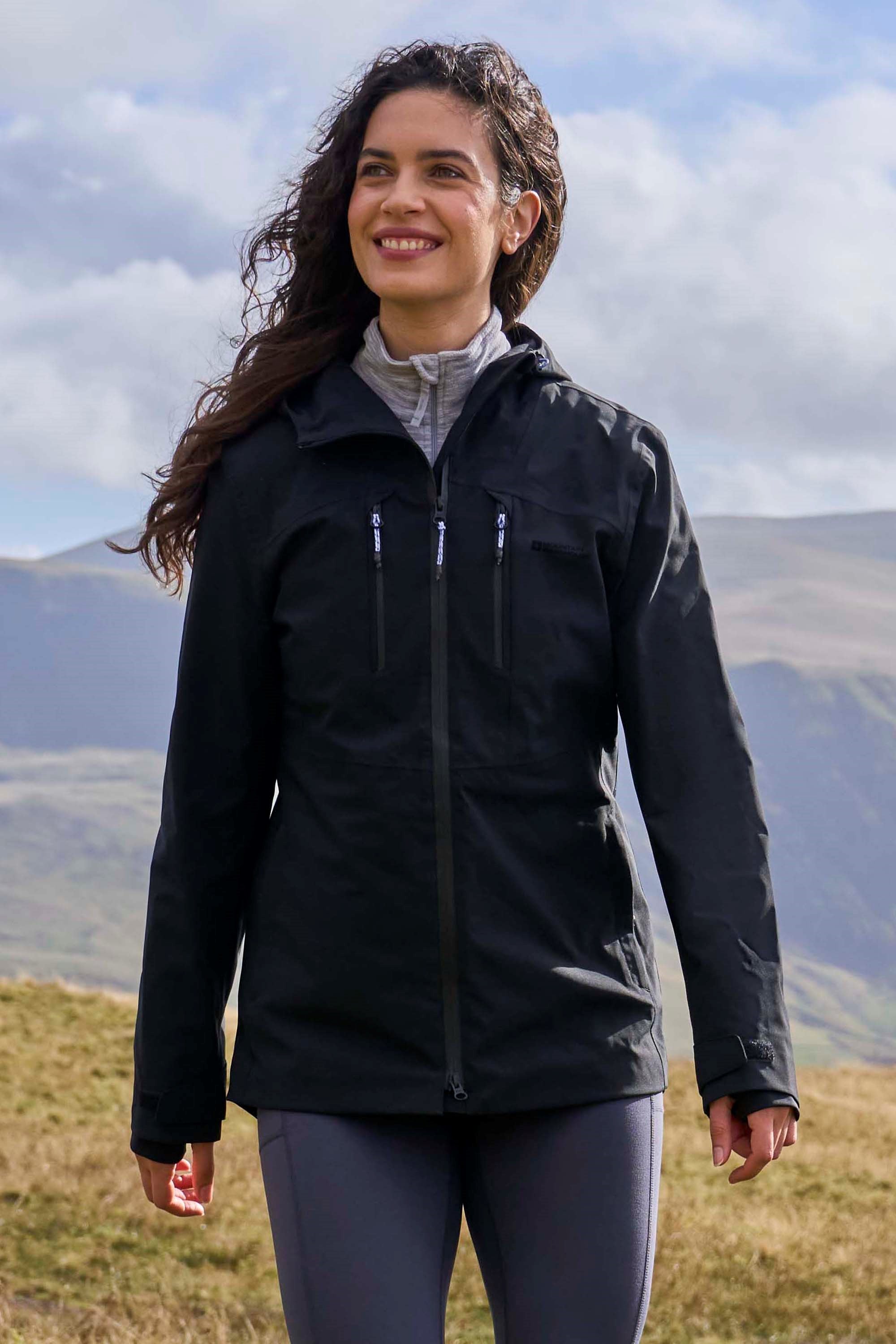 Breeze Wasserdichte Damenjacke - Schwarz