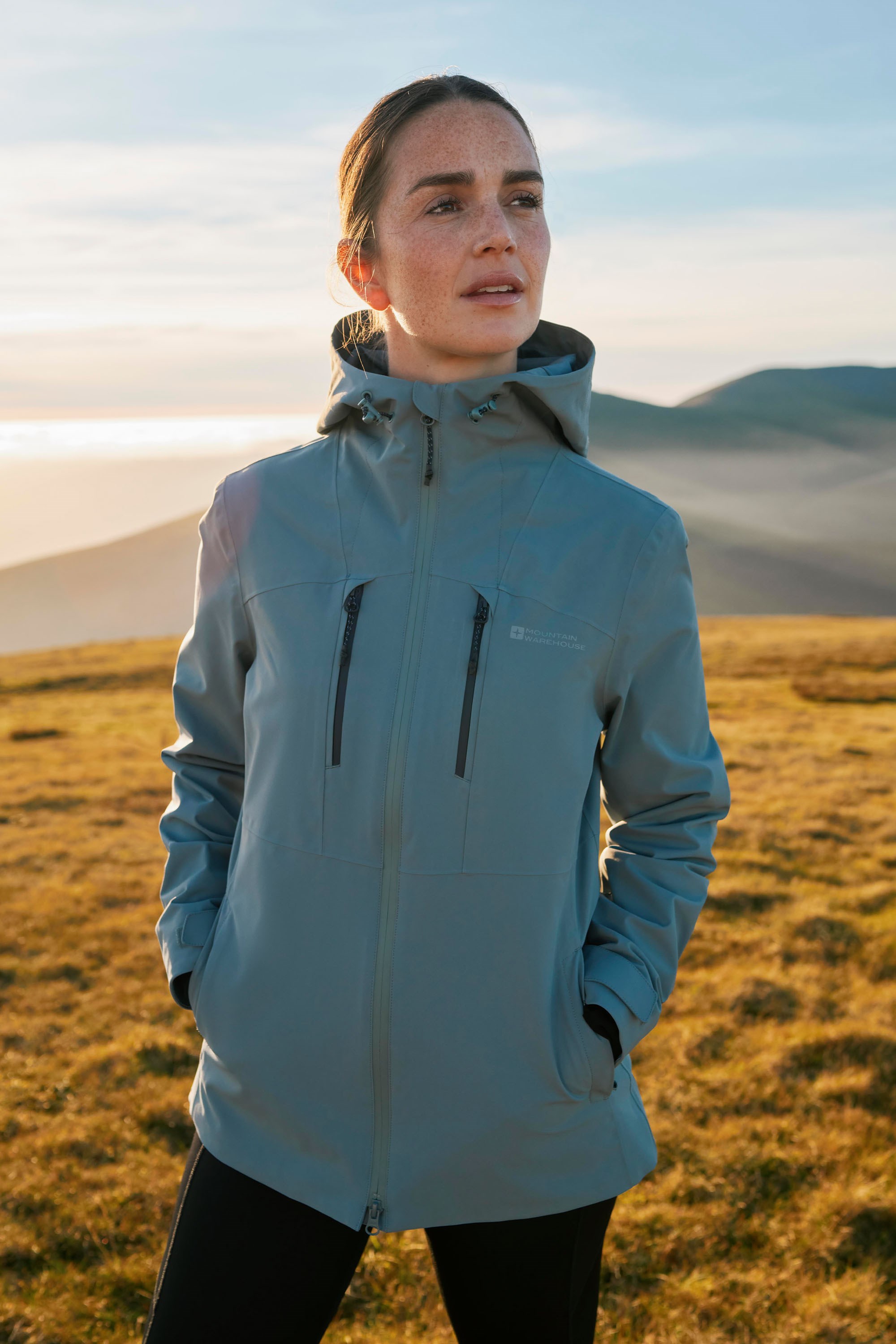 Breeze Wasserdichte Damenjacke - Grün