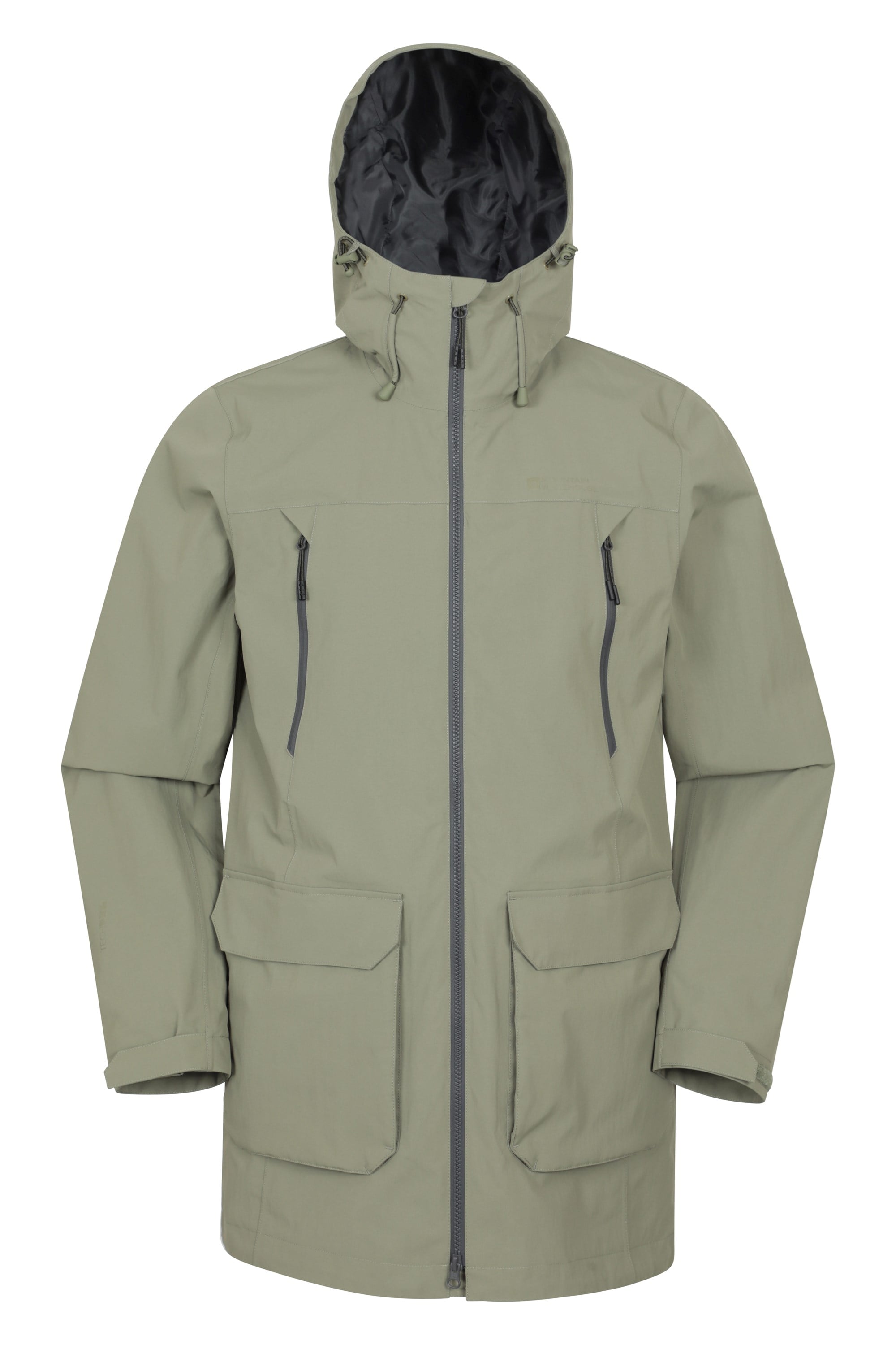Hastings Wasserdichte Lange Herrenjacke - Grün