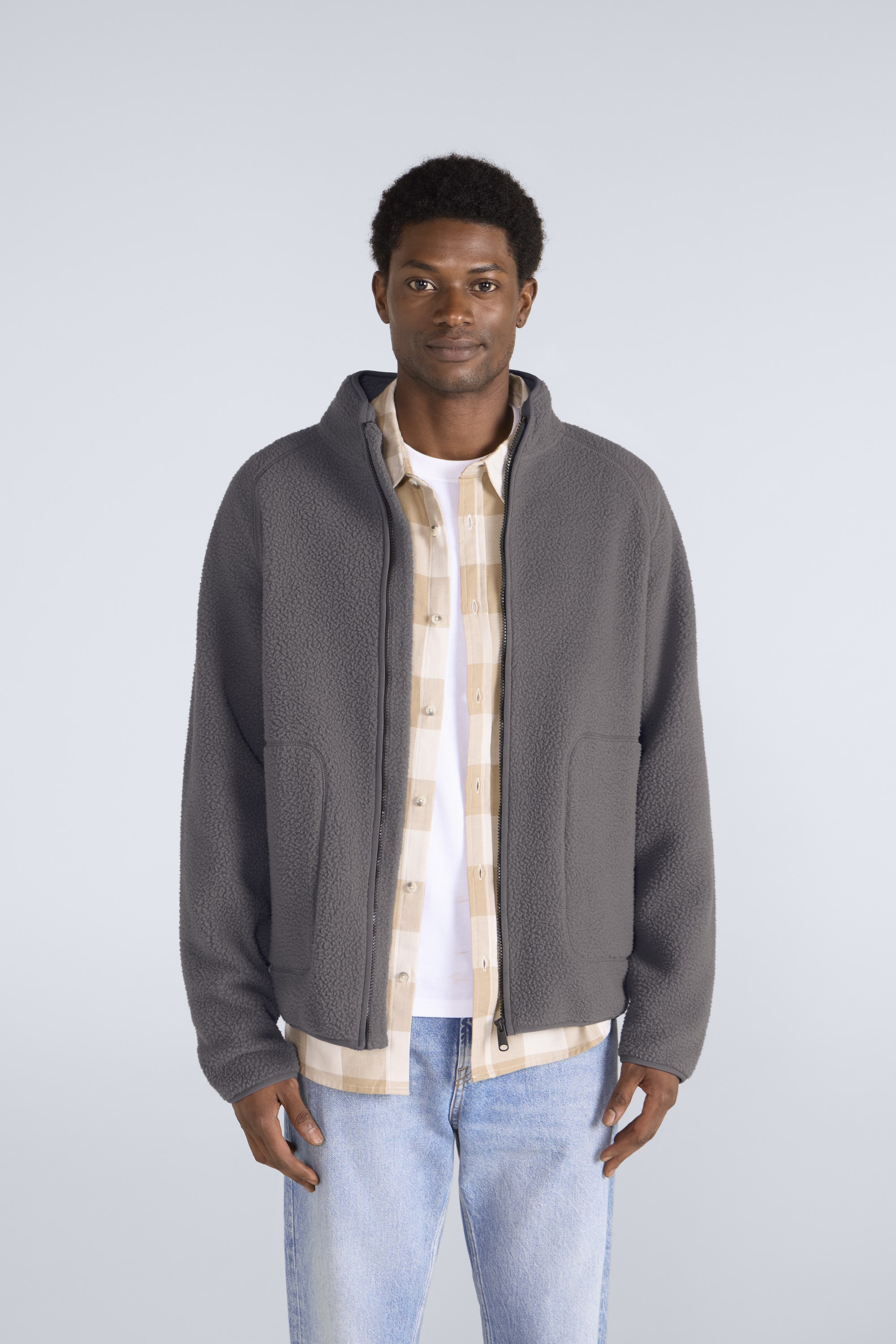 Tierische Herren Andy Borg Full Zip Jacke - Grau