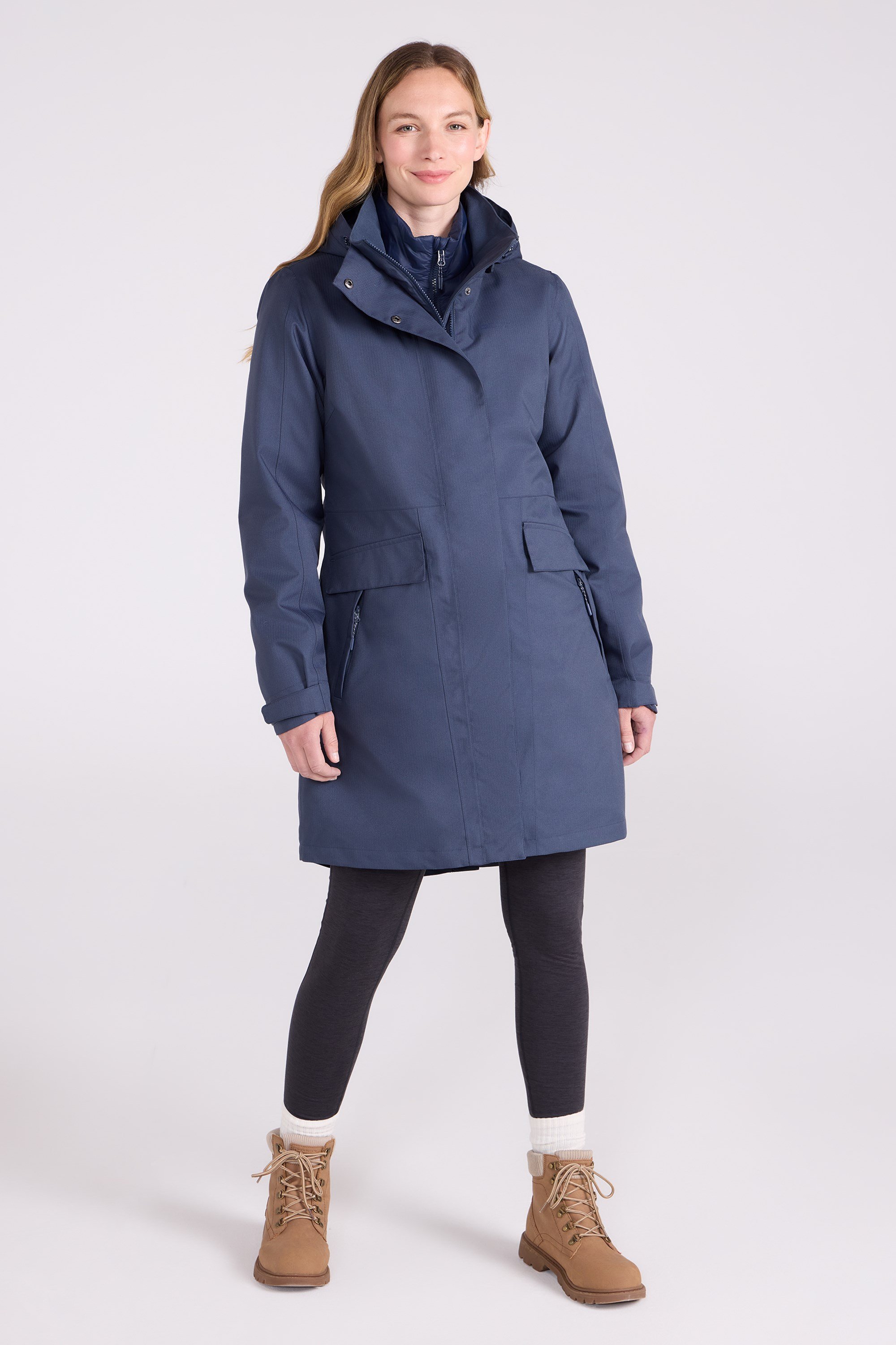 Rain On Wasserdichte 3-in-1 Damenjacke - Blau