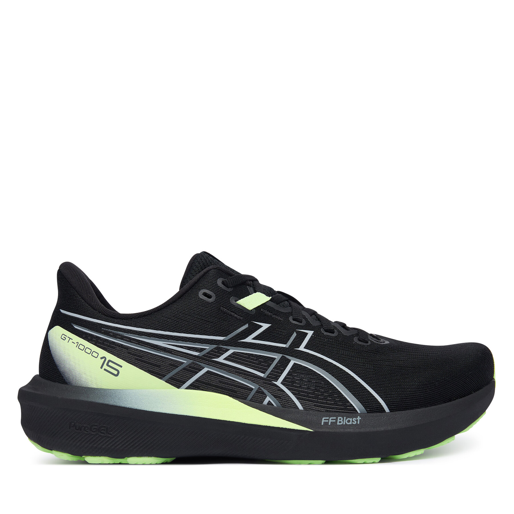 Laufschuhe Asics Gt-1000 15 1011C230 Schwarz