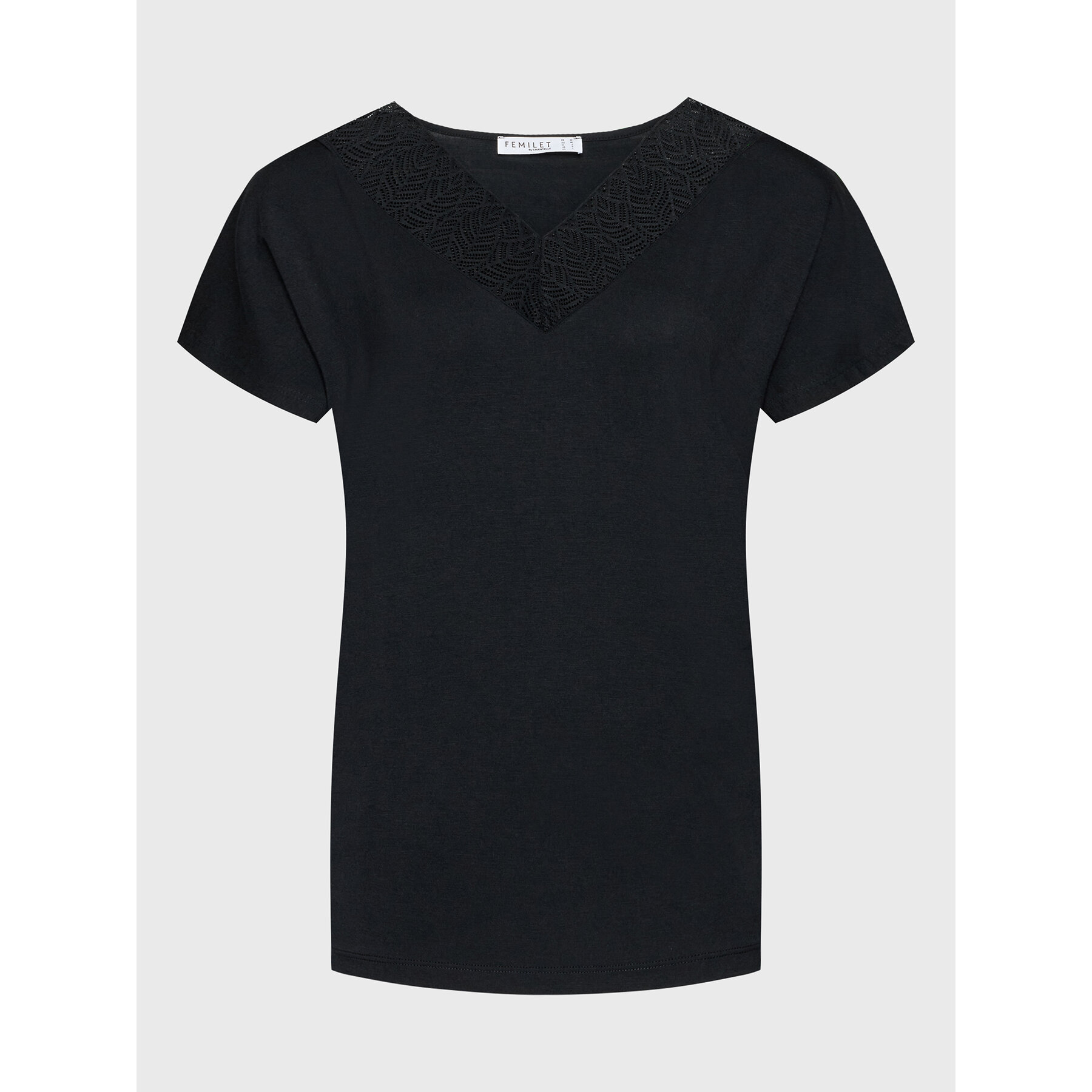 Femilet by Chantelle Pyjama-T-Shirt Jazz FNA550 Schwarz Regular Fit