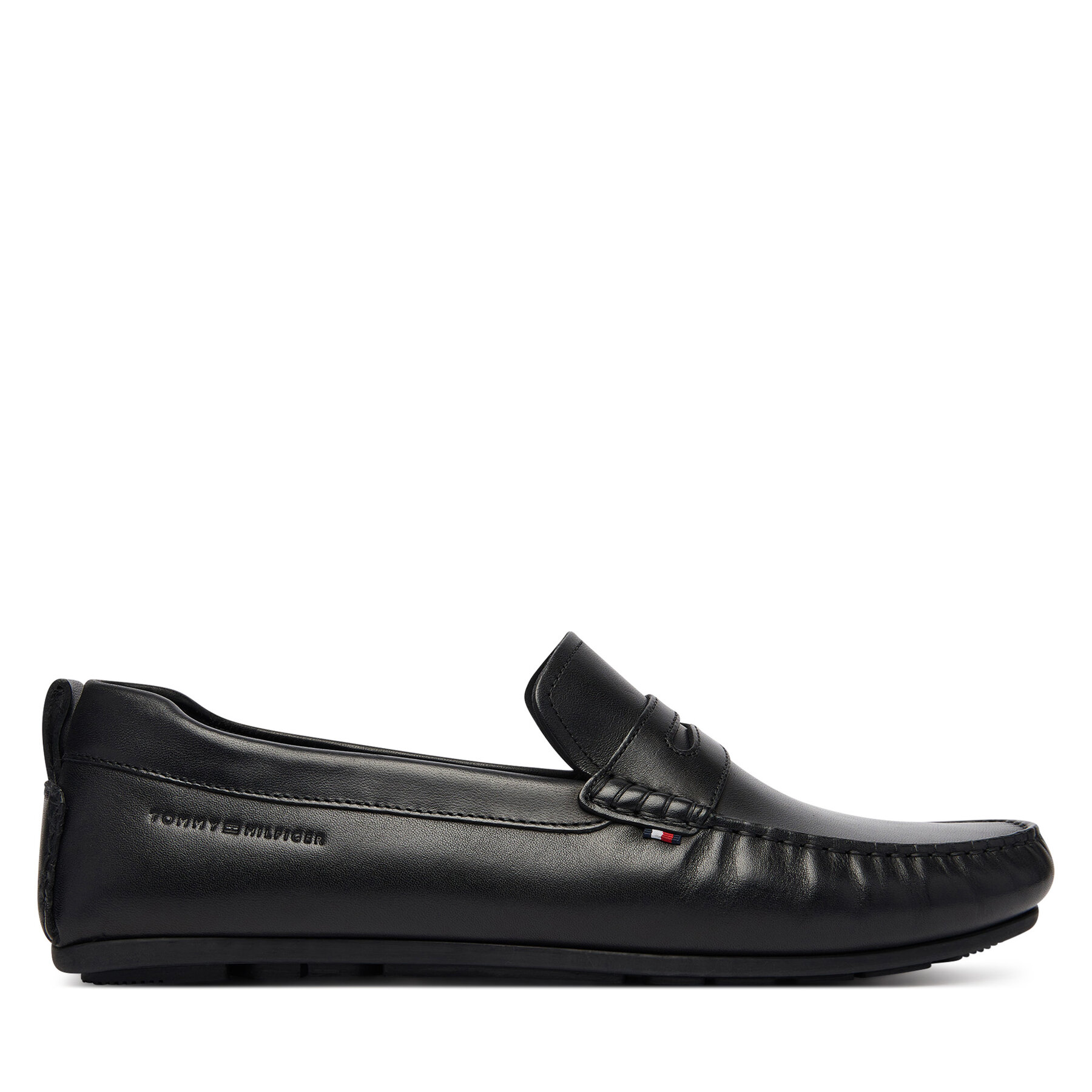 Mokassins Tommy Hilfiger Core Hilfiger Leather Driver FM0FM05790 Schwarz