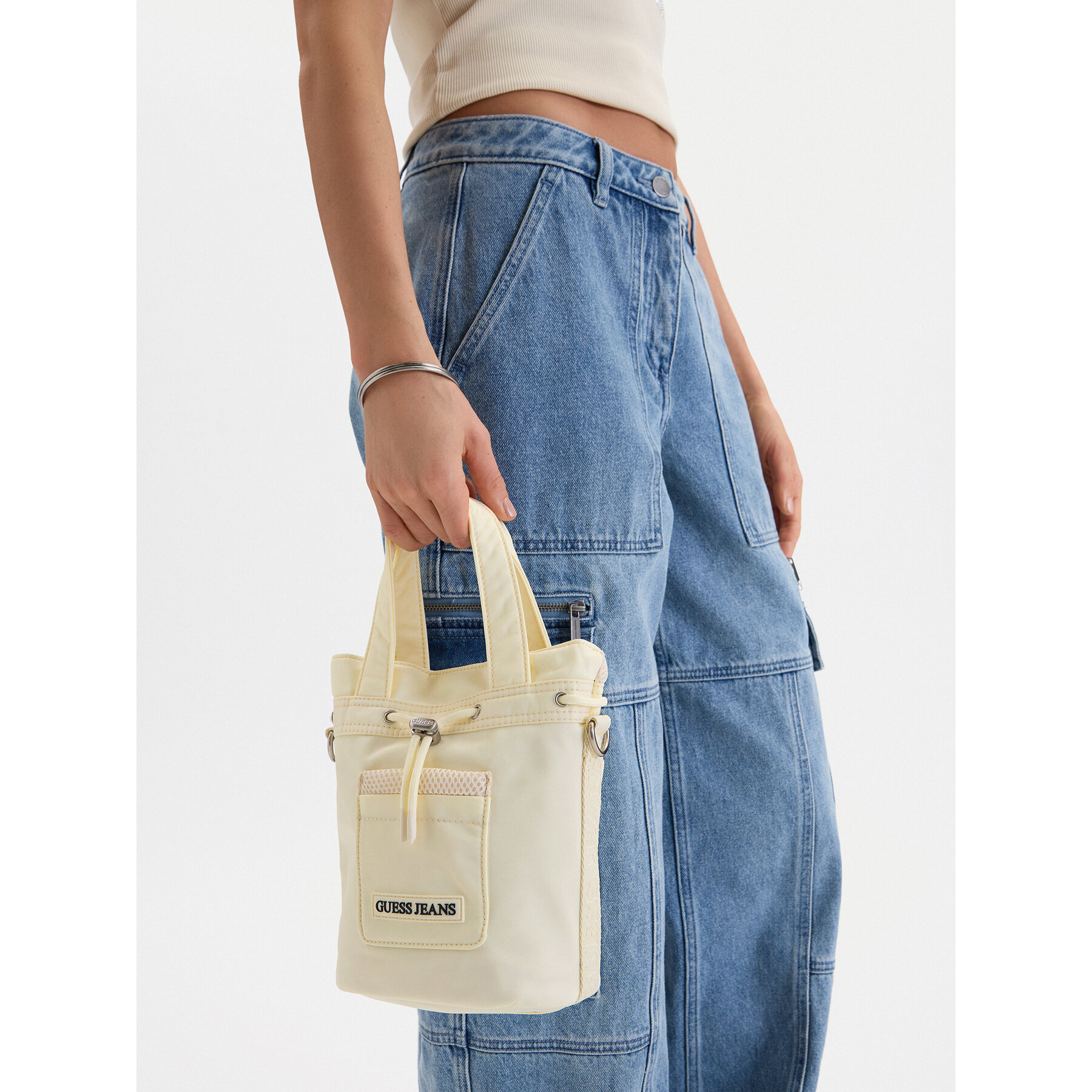 Handtasche Guess Jeans CWBEO-GUESS-XC-006-09 Écru