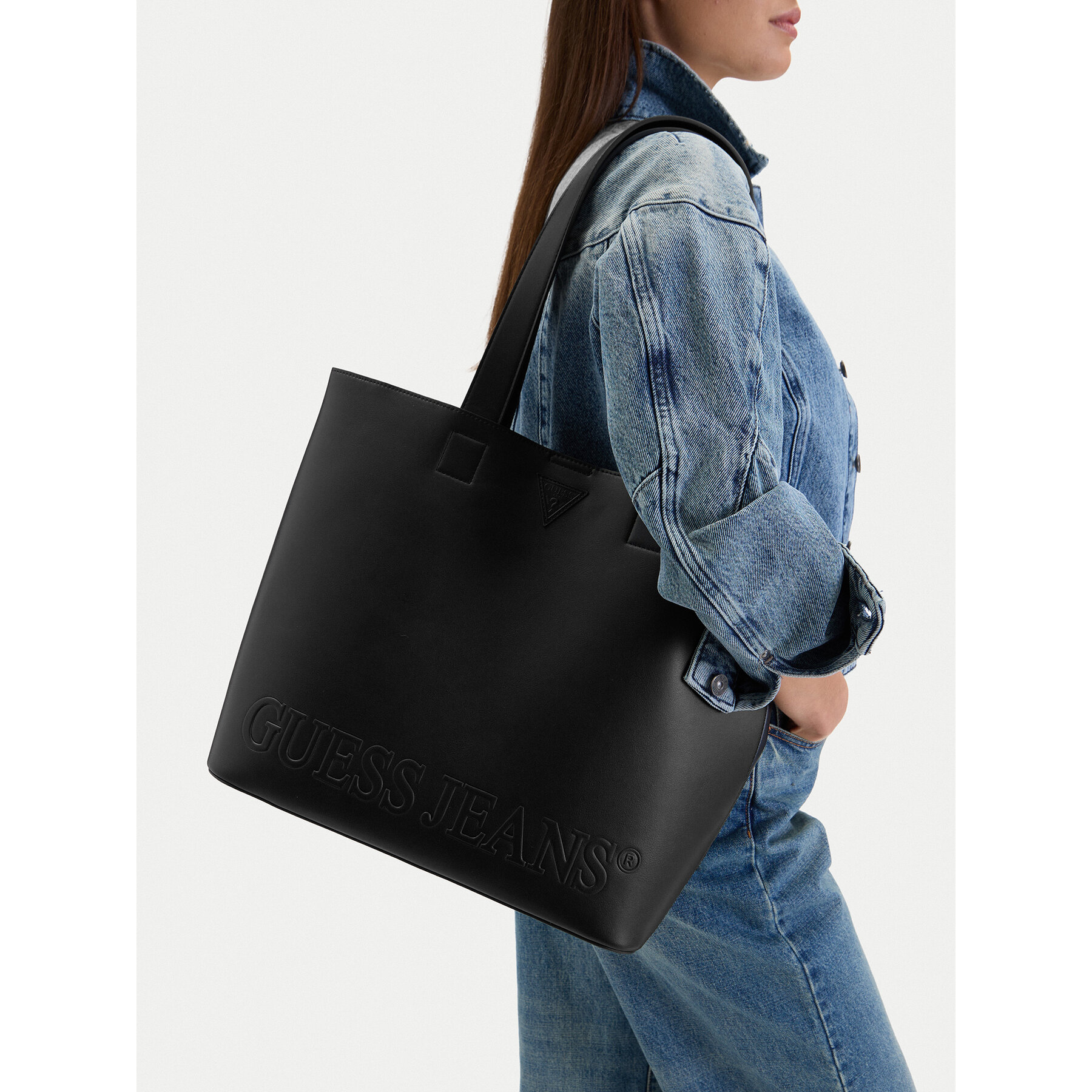 Handtasche Guess Jeans CWBEO-GUESS-B-010-09 Schwarz