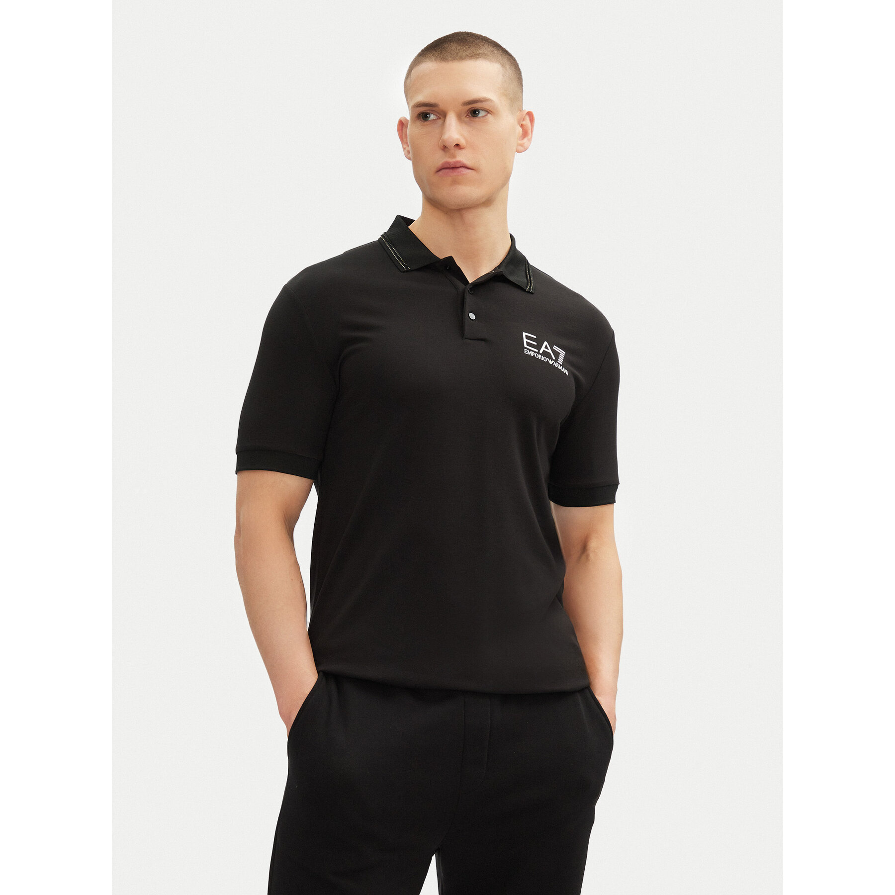 EA7 Emporio Armani Poloshirt 7M000300 AF13739 UC001 Schwarz Slim Fit