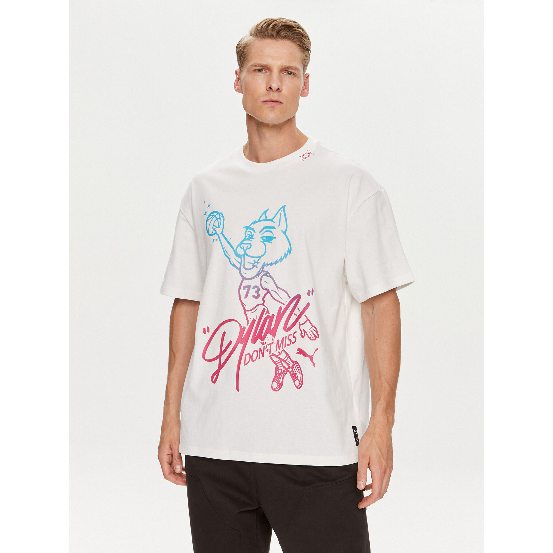 Puma T-Shirt Dylan s Gift Shop 625269 Weiß Regular Fit