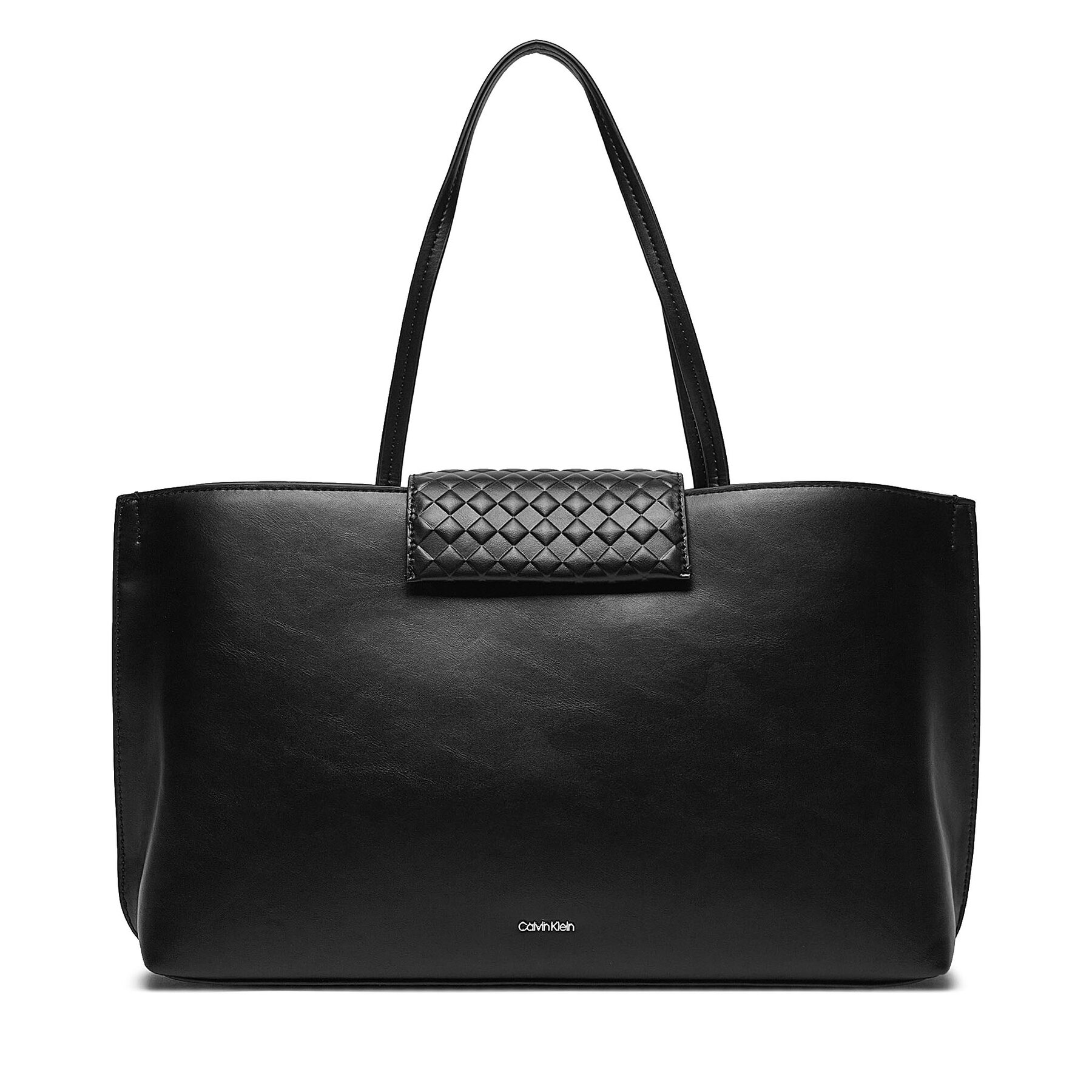 Handtasche Calvin Klein Calvin Mini Quilt Medium Tote K60K611885 Schwarz