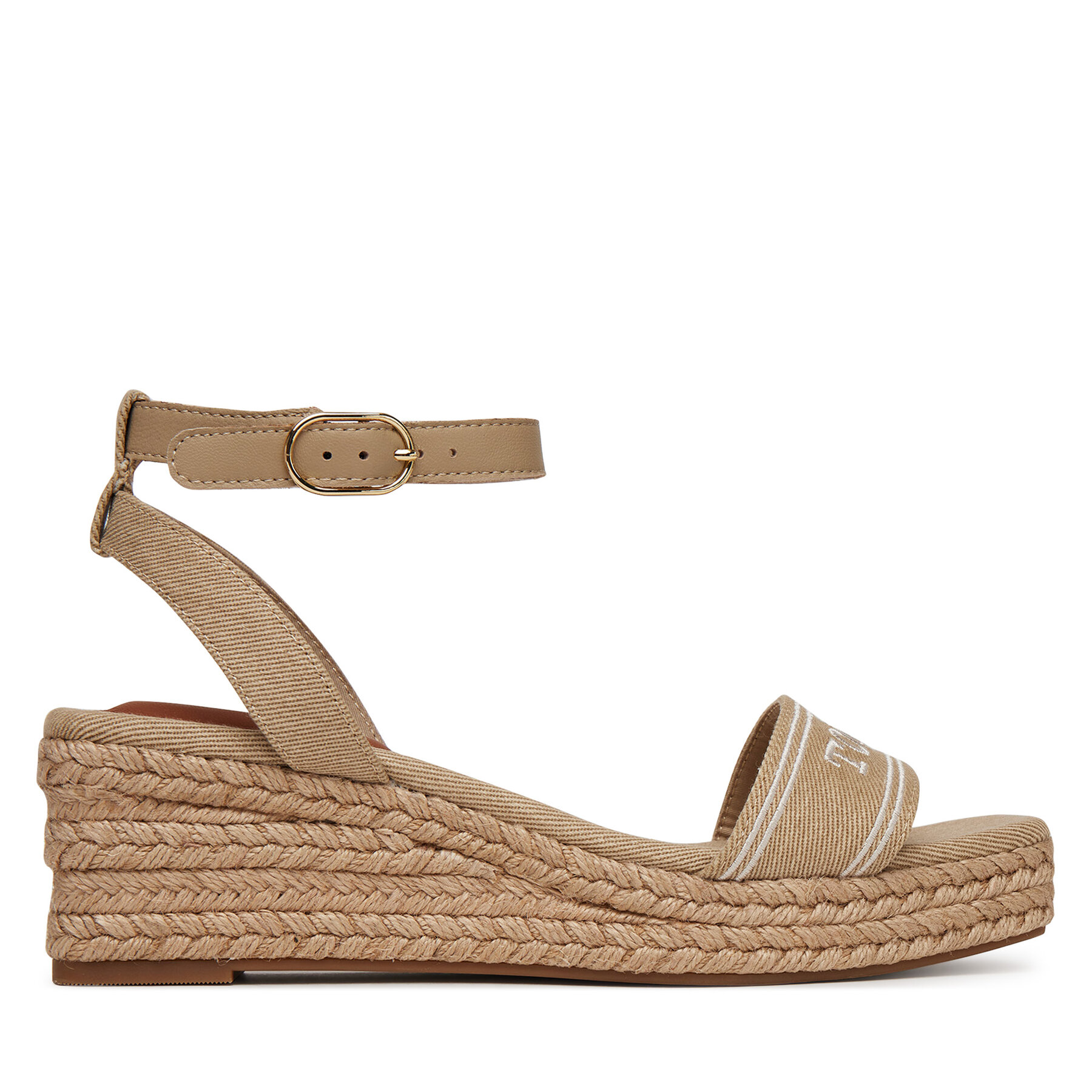 Espadrilles Tommy Hilfiger Tommy Hilfiger Espad Mid Wedge FW0FW08805 Beige