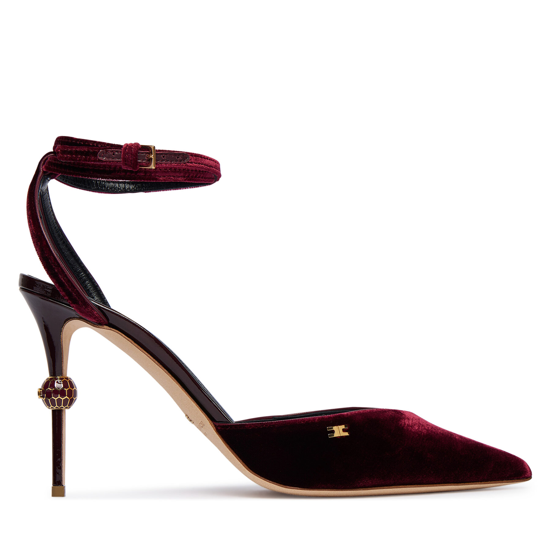 High Heels Elisabetta Franchi SA-74L-57E2-EA4 Dunkelrot