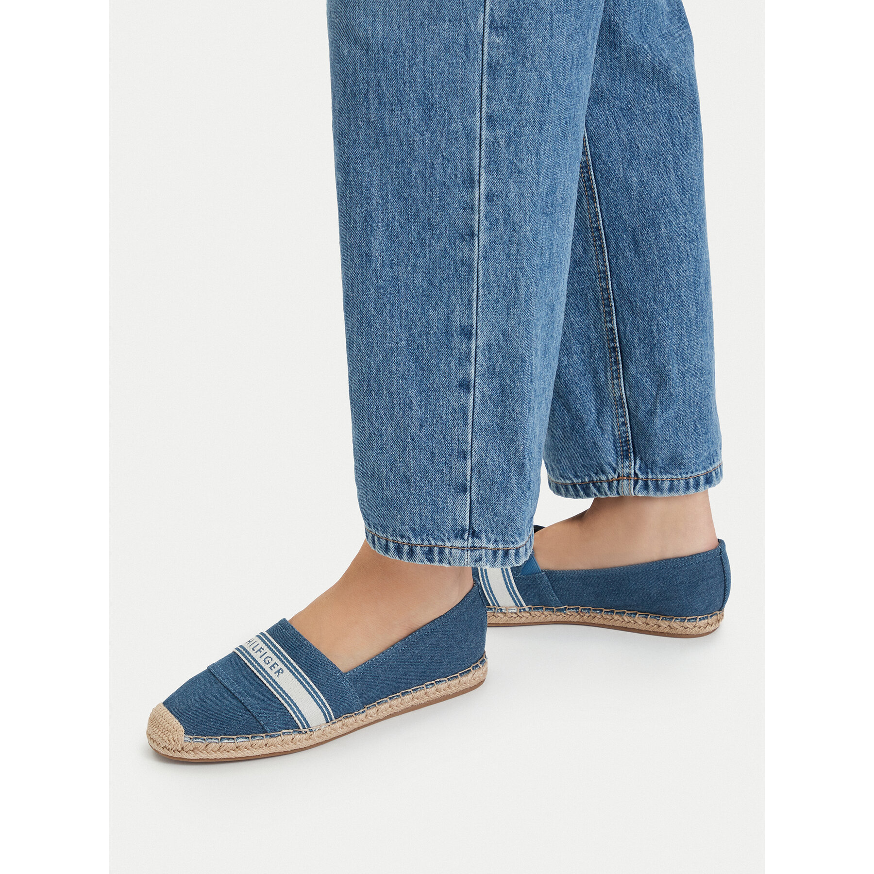 Espadrilles Tommy Hilfiger Hilfiger Webbing Espadrille FW0FW09334 Blau