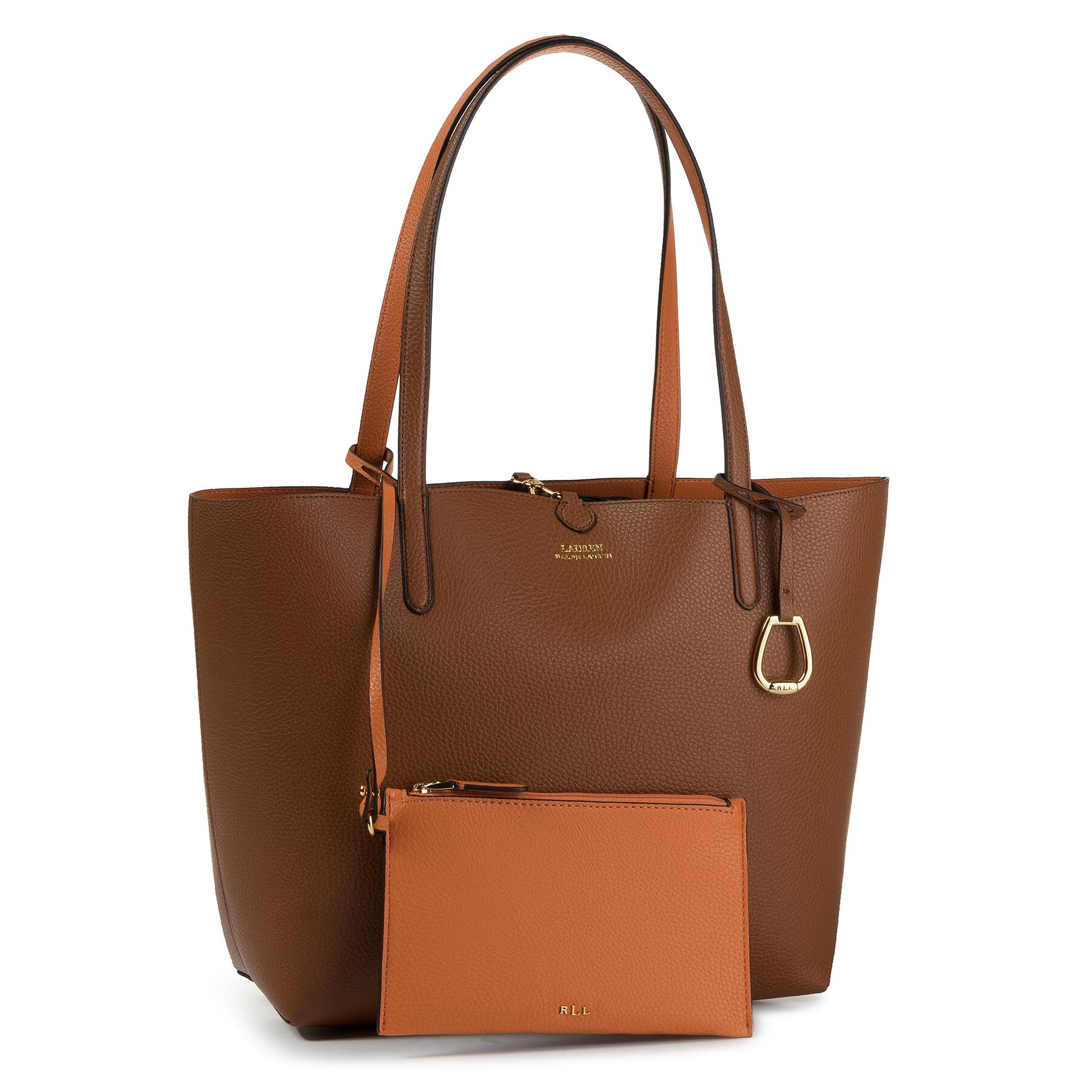 Handtasche LAUREN RALPH LAUREN Rvrsble Tote 431795329002 Braun