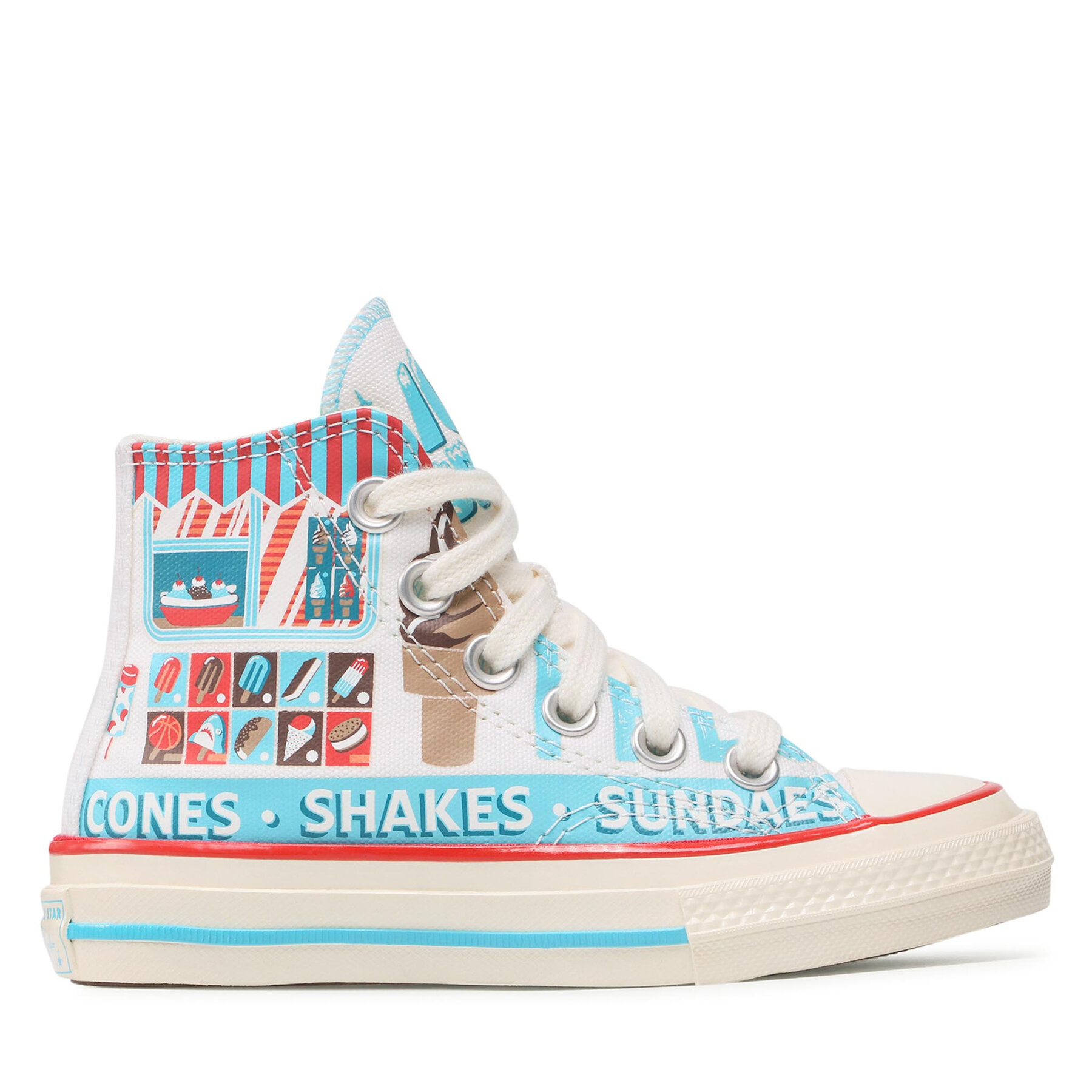 Sneakers aus Stoff Converse Chuck 70 Hi A00395C Bunt