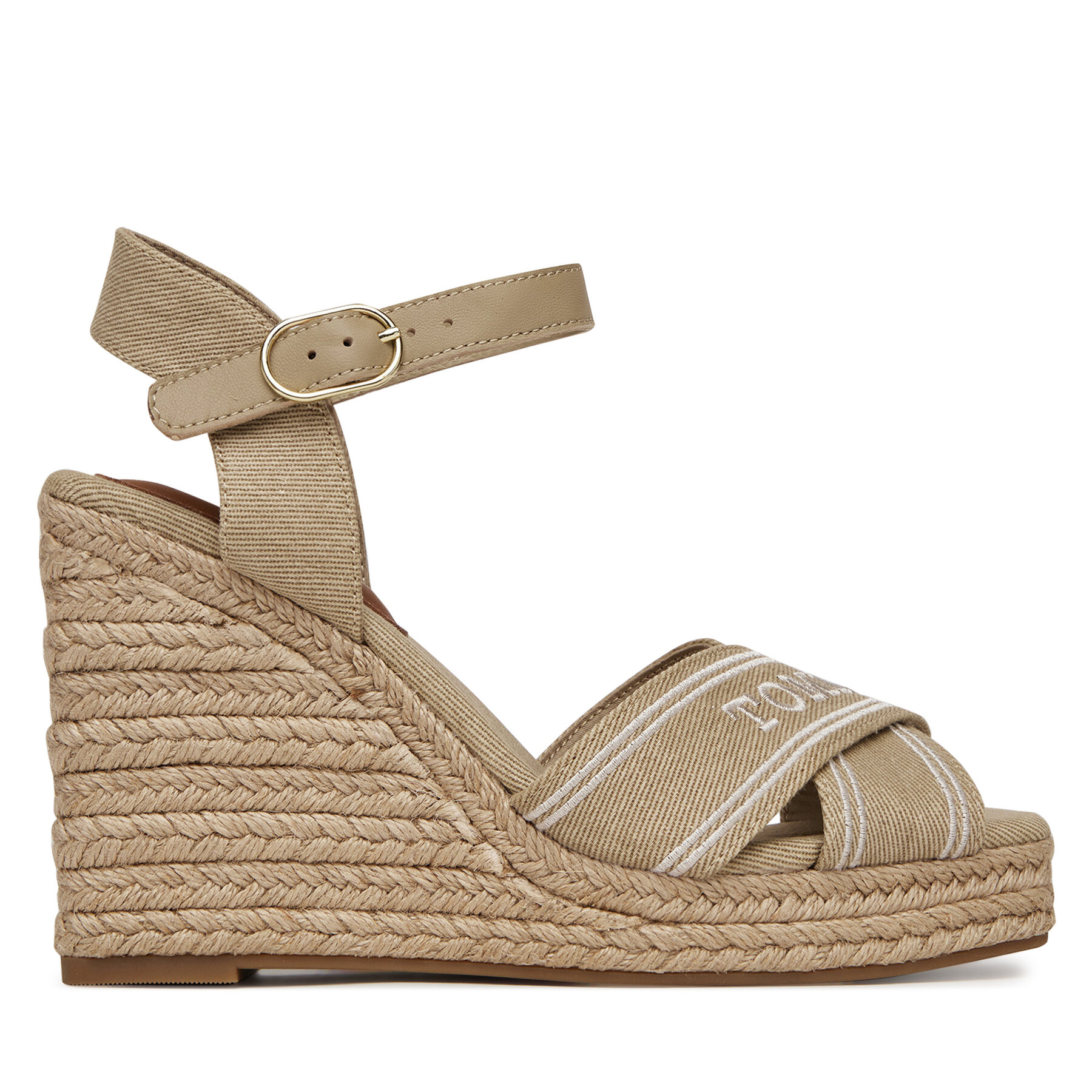 Espadrilles Tommy Hilfiger Tommy Hilfiger Espad High Wedge FW0FW08668 Beige