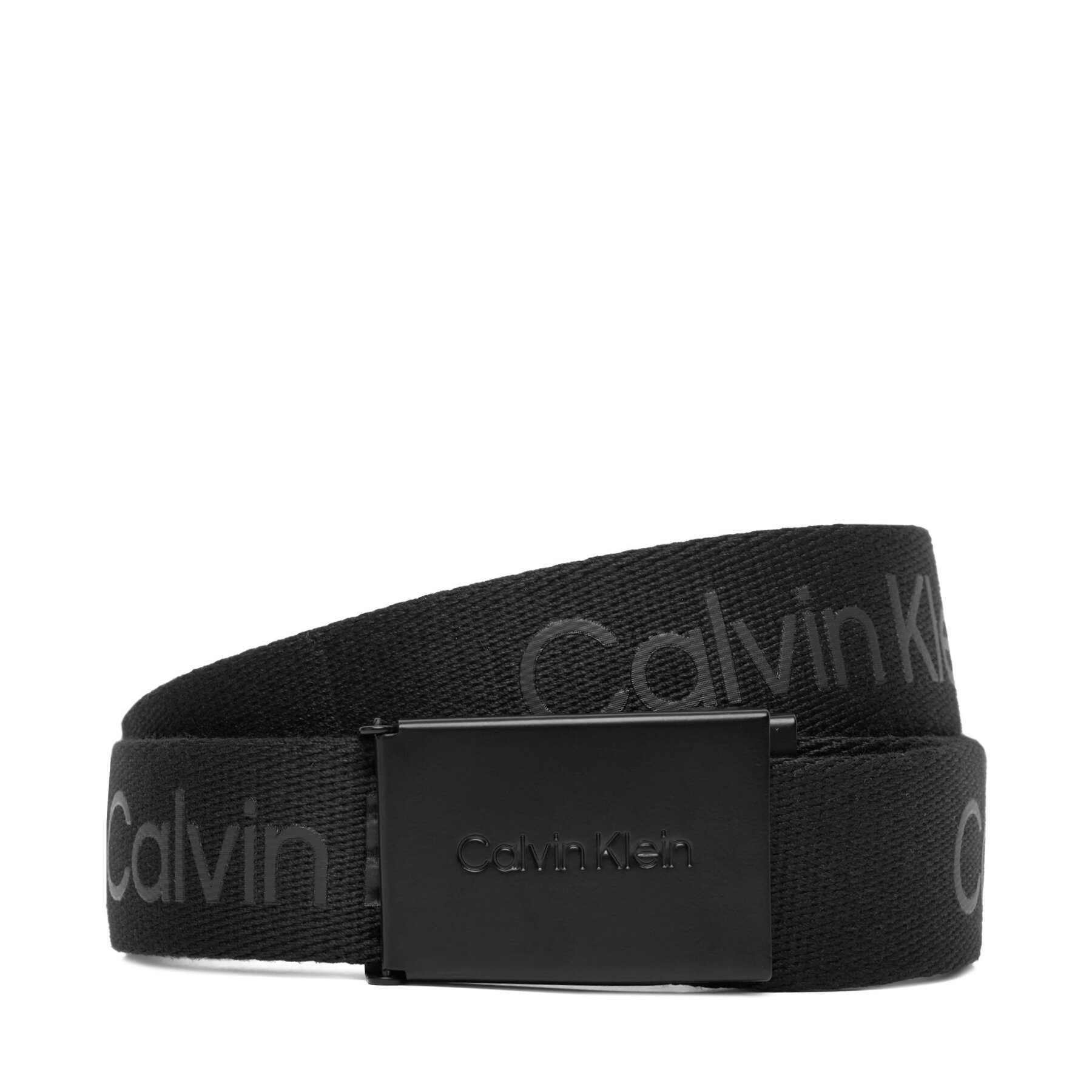 Kindergürtel Calvin Klein Calvin Logo Canvas Belt IU0IU00667 Schwarz