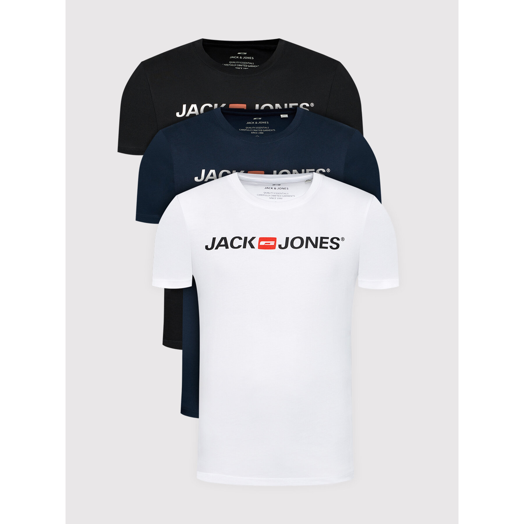 Jack & Jones T-Shirt-Set Corp Logo 12191330 Bunt Slim Fit