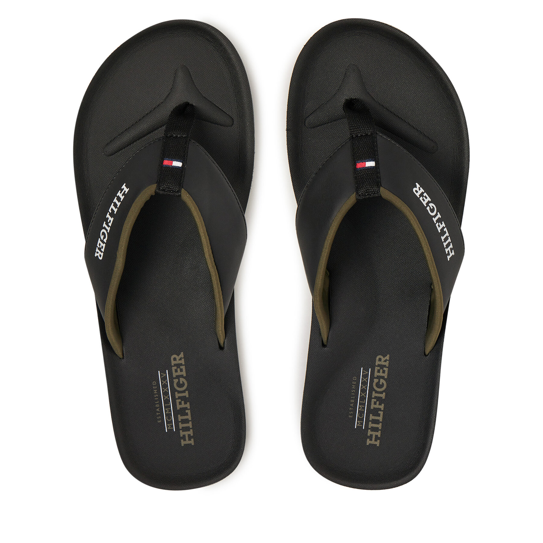 Zehentrenner Tommy Hilfiger Padded Comfort Hilfiger B Sandal FM0FM05440 Schwarz