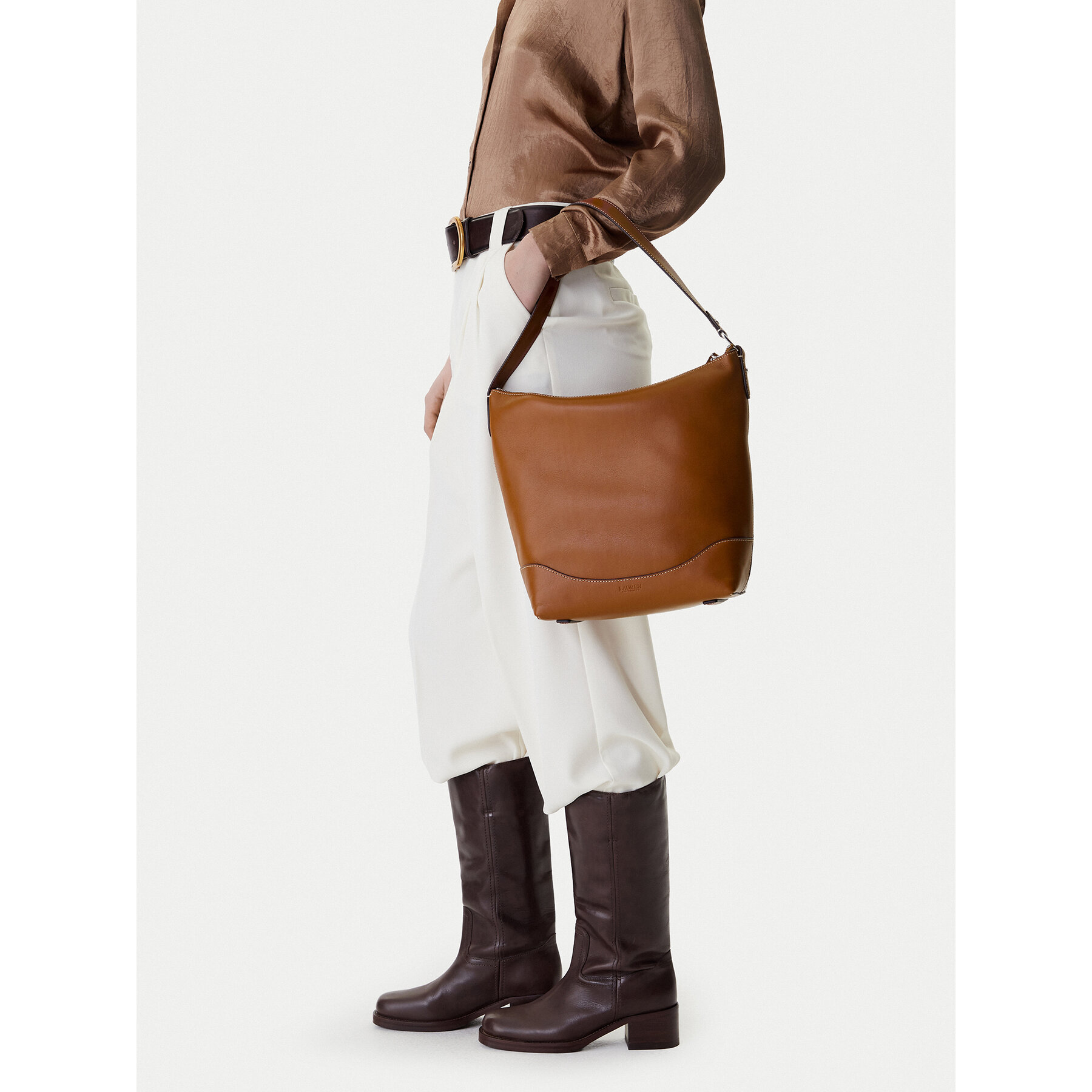 Handtasche LAUREN RALPH LAUREN 431P03419001 Braun