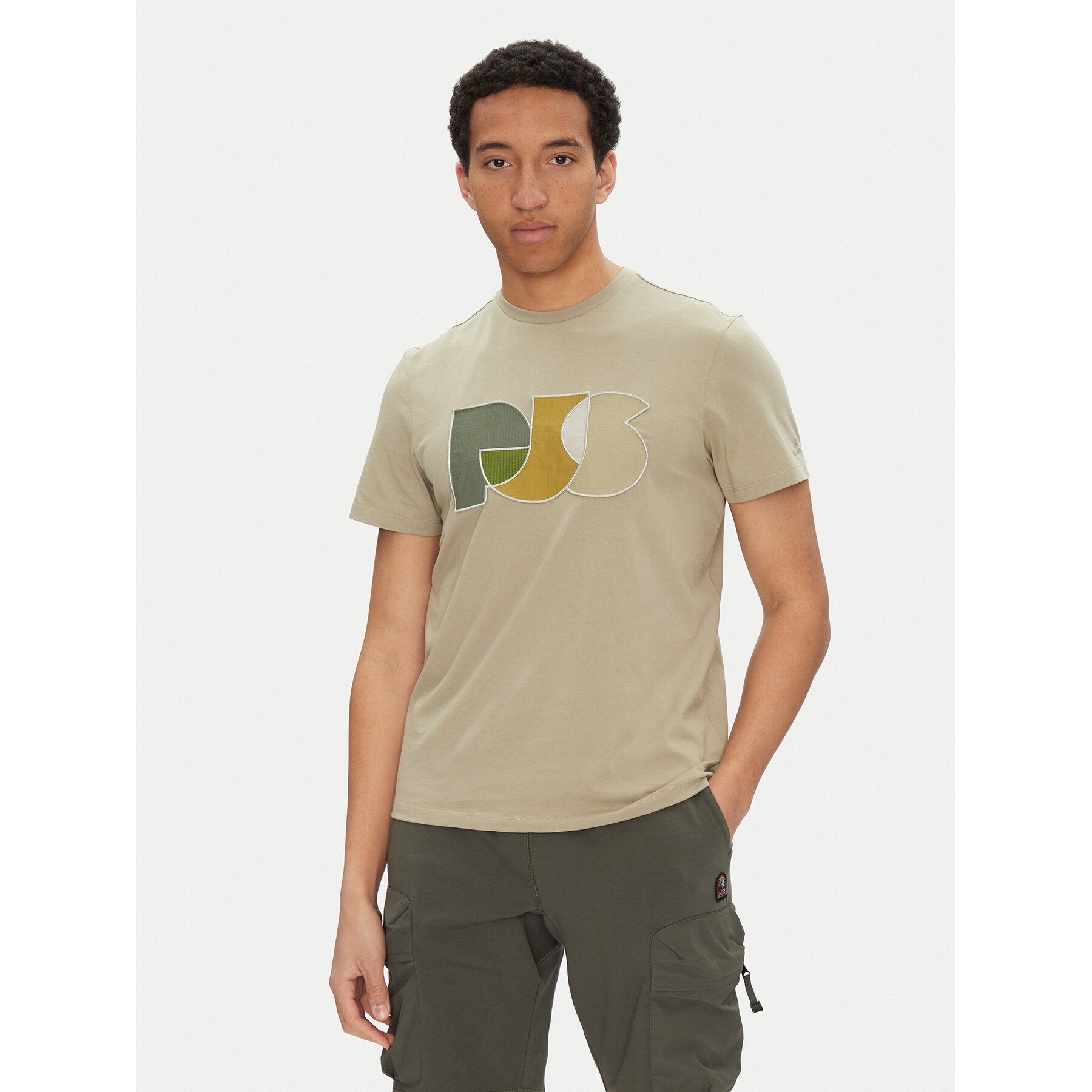 Parajumpers T-Shirt Leland 25SMPMTSGT09 Beige Regular Fit
