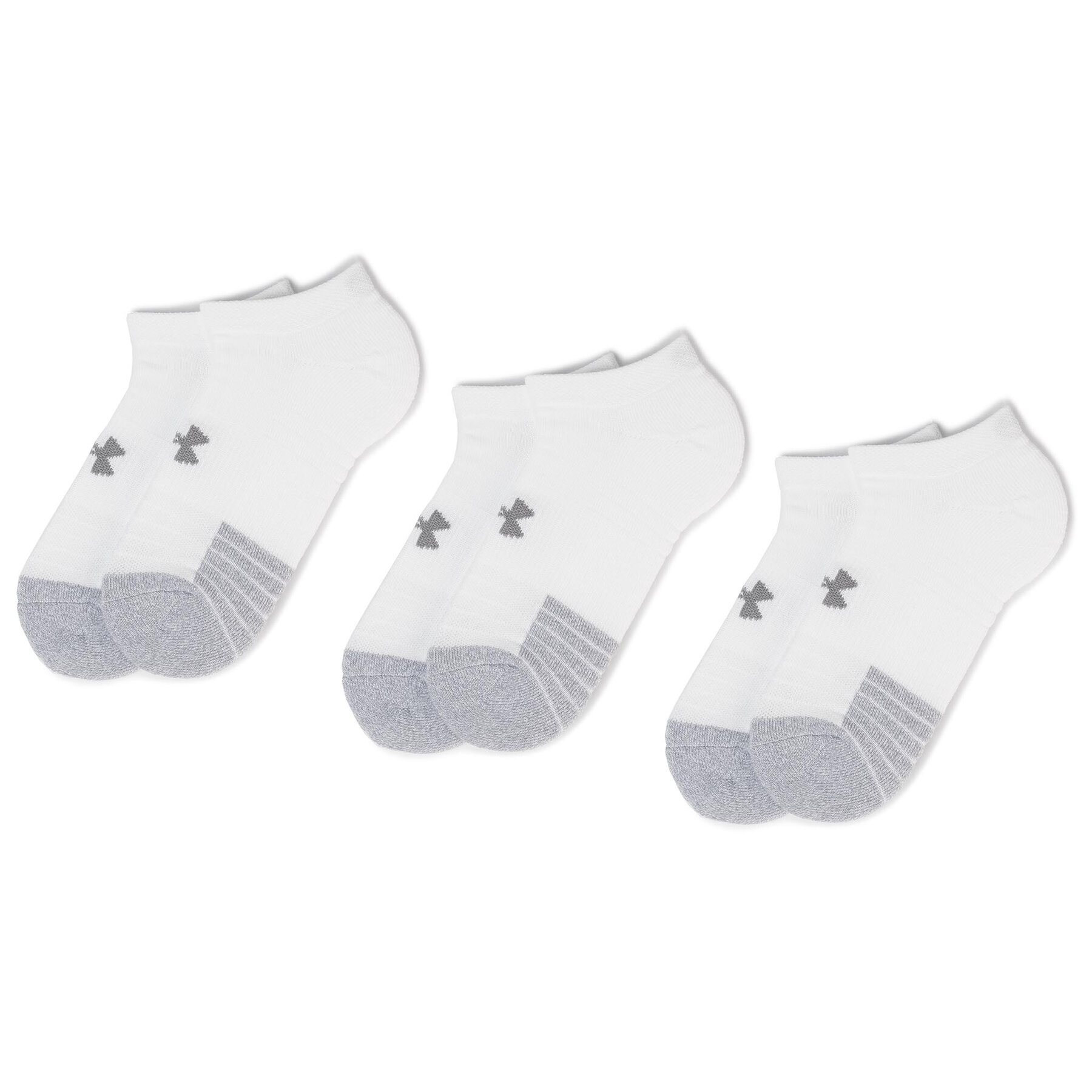 Kurze Socken Under Armour Heatgear No Show Sock 1346755-100 Weiß