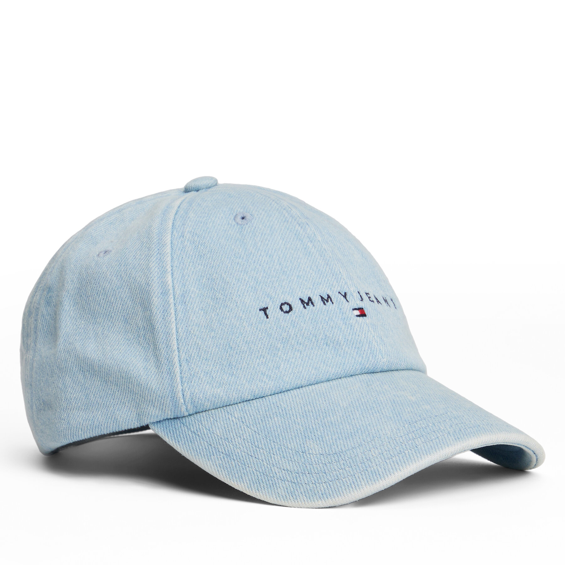 Cap Tommy Jeans Linear Denim Cap AW0AW17912 Himmelblau