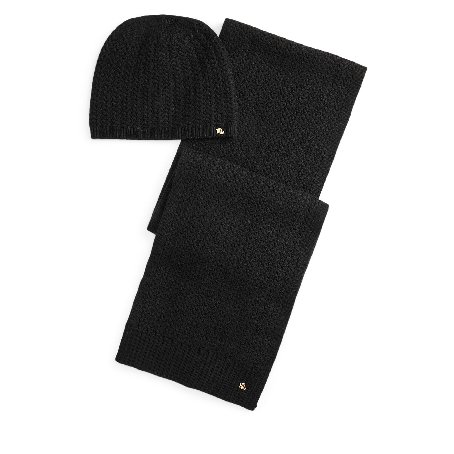 Set Schal und Mütze LAUREN RALPH LAUREN 454P04471001 Schwarz