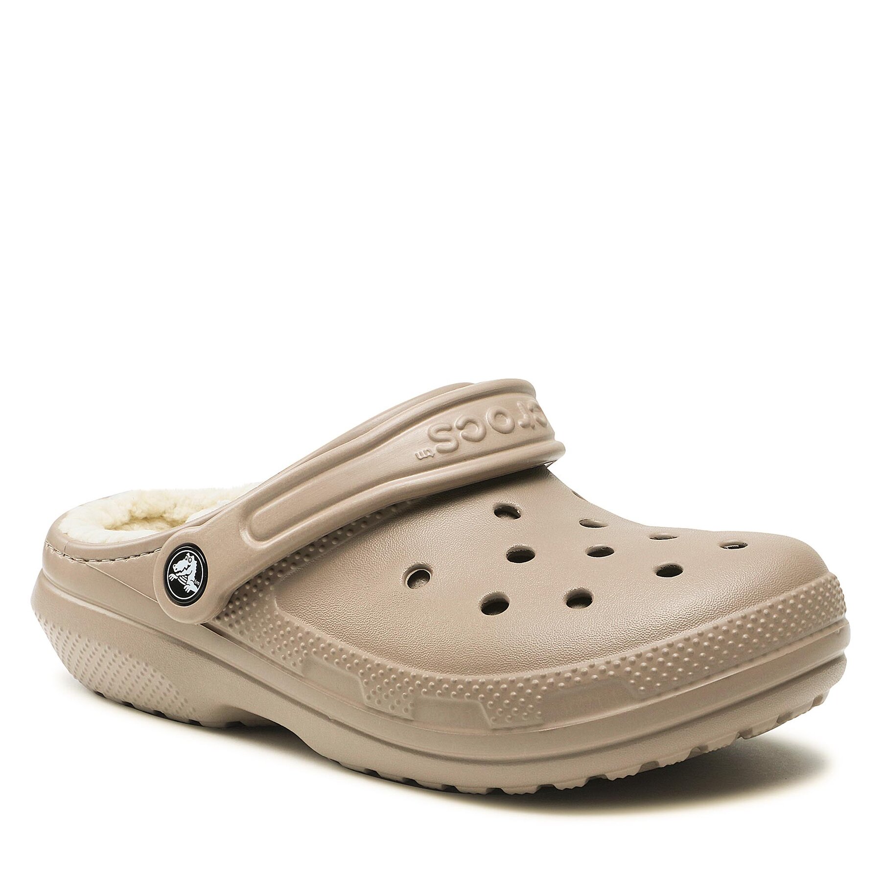 Pantoletten Crocs Crocs Classic Lined Clog 203591 Beige