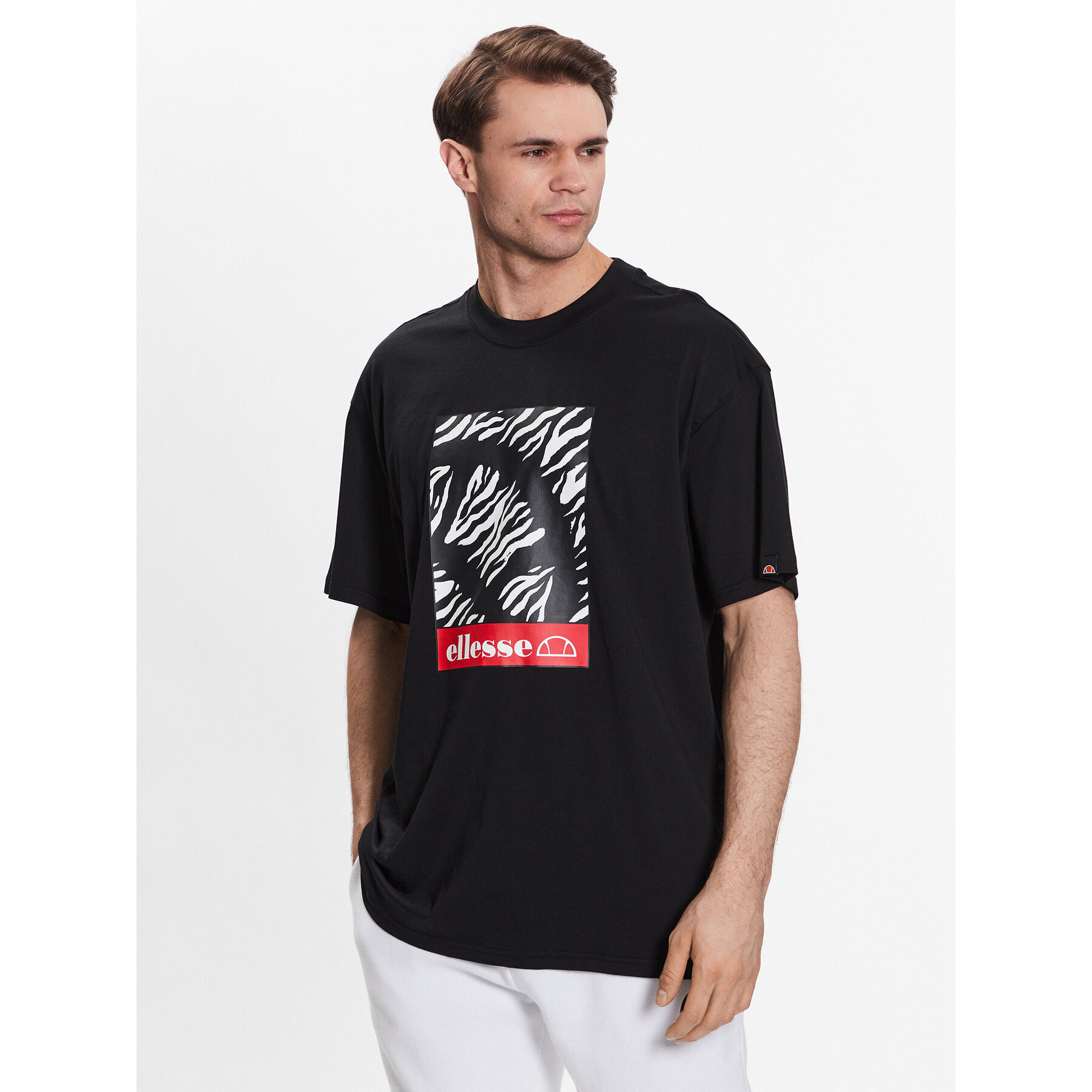 Ellesse T-Shirt Spedizione SHR17644 Schwarz Regular Fit