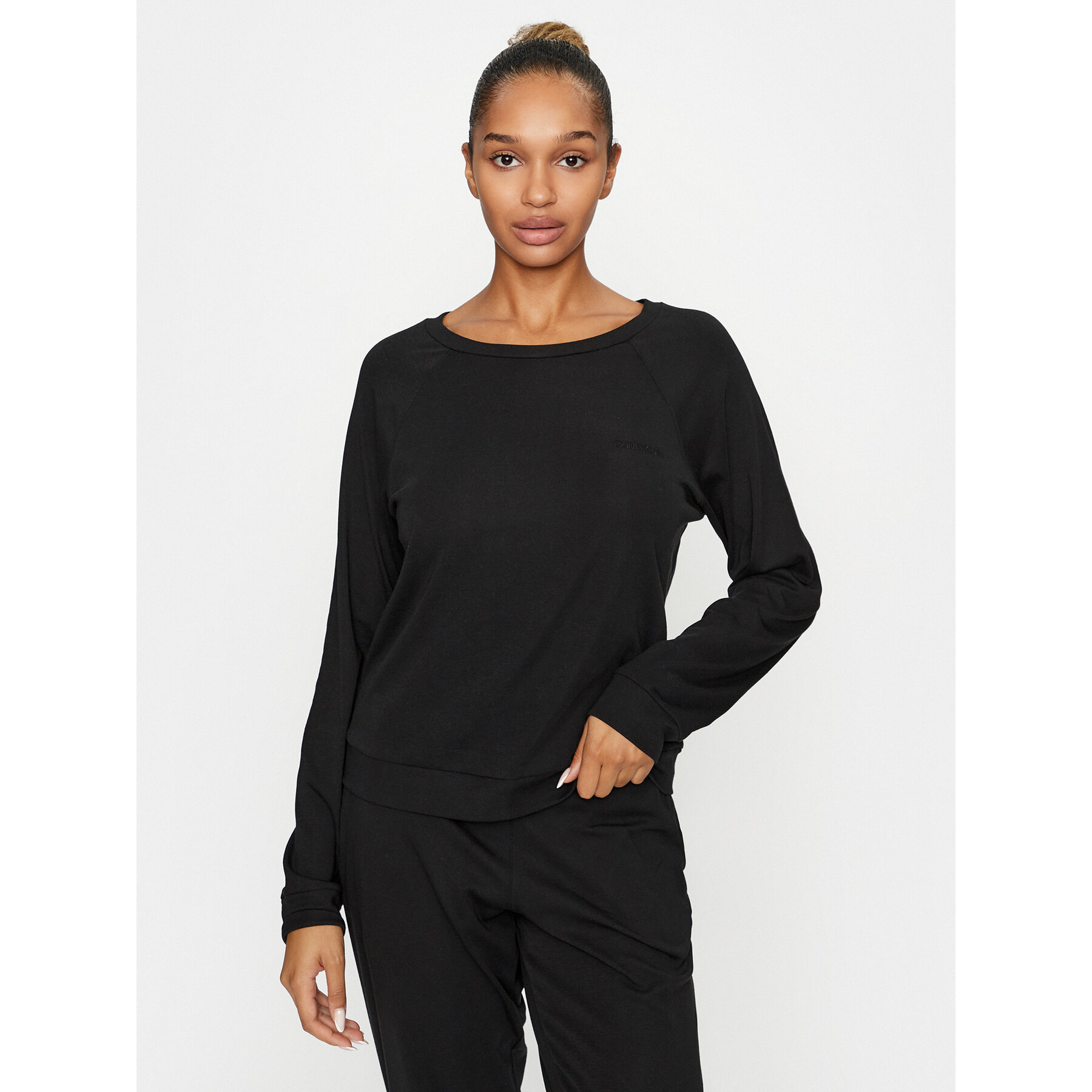 Calvin Klein Underwear Pyjama-T-Shirt 000QS7003E Schwarz Regular Fit