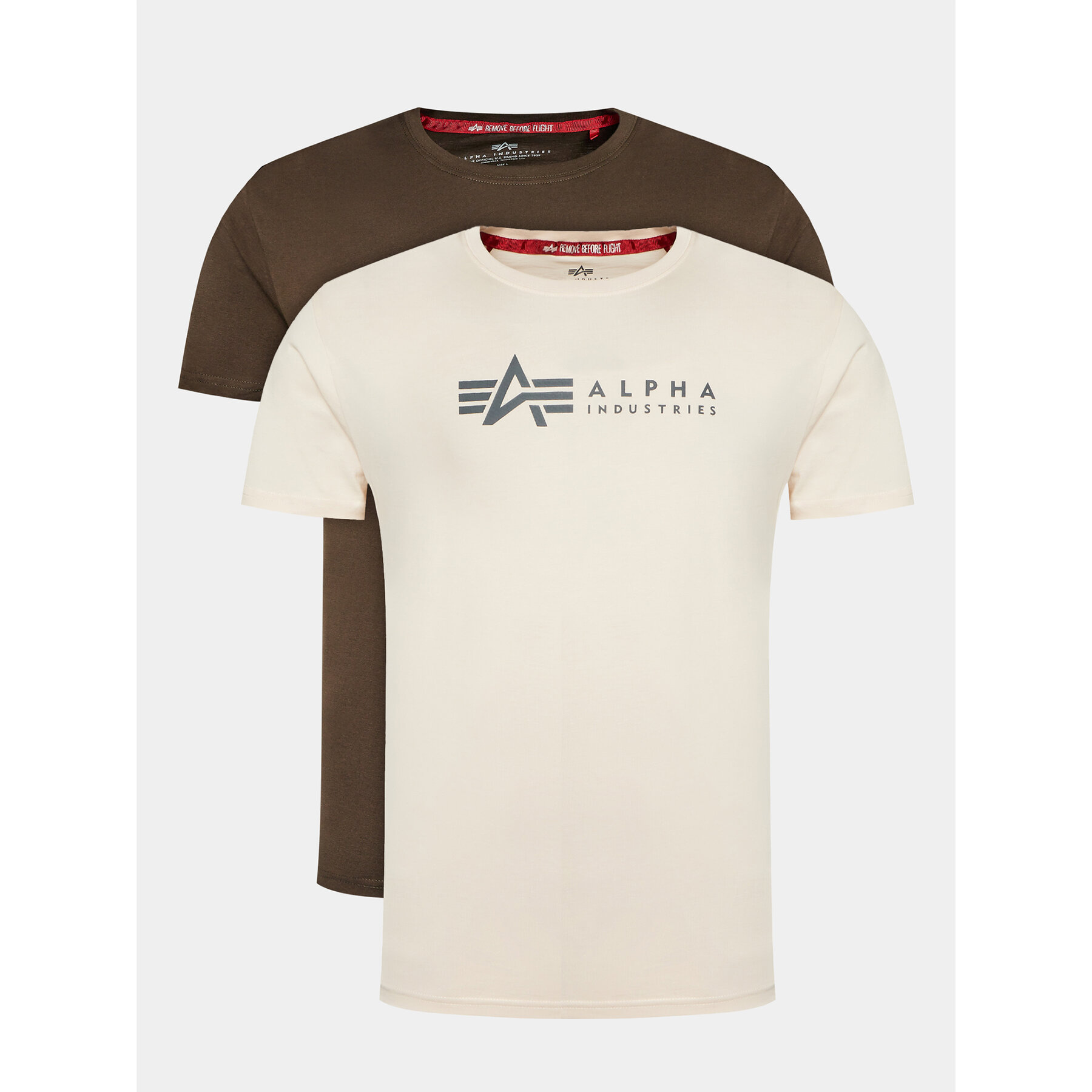 Alpha Industries 2er-Set T-Shirts Alpha Label T 2 118534 Bunt Regular Fit
