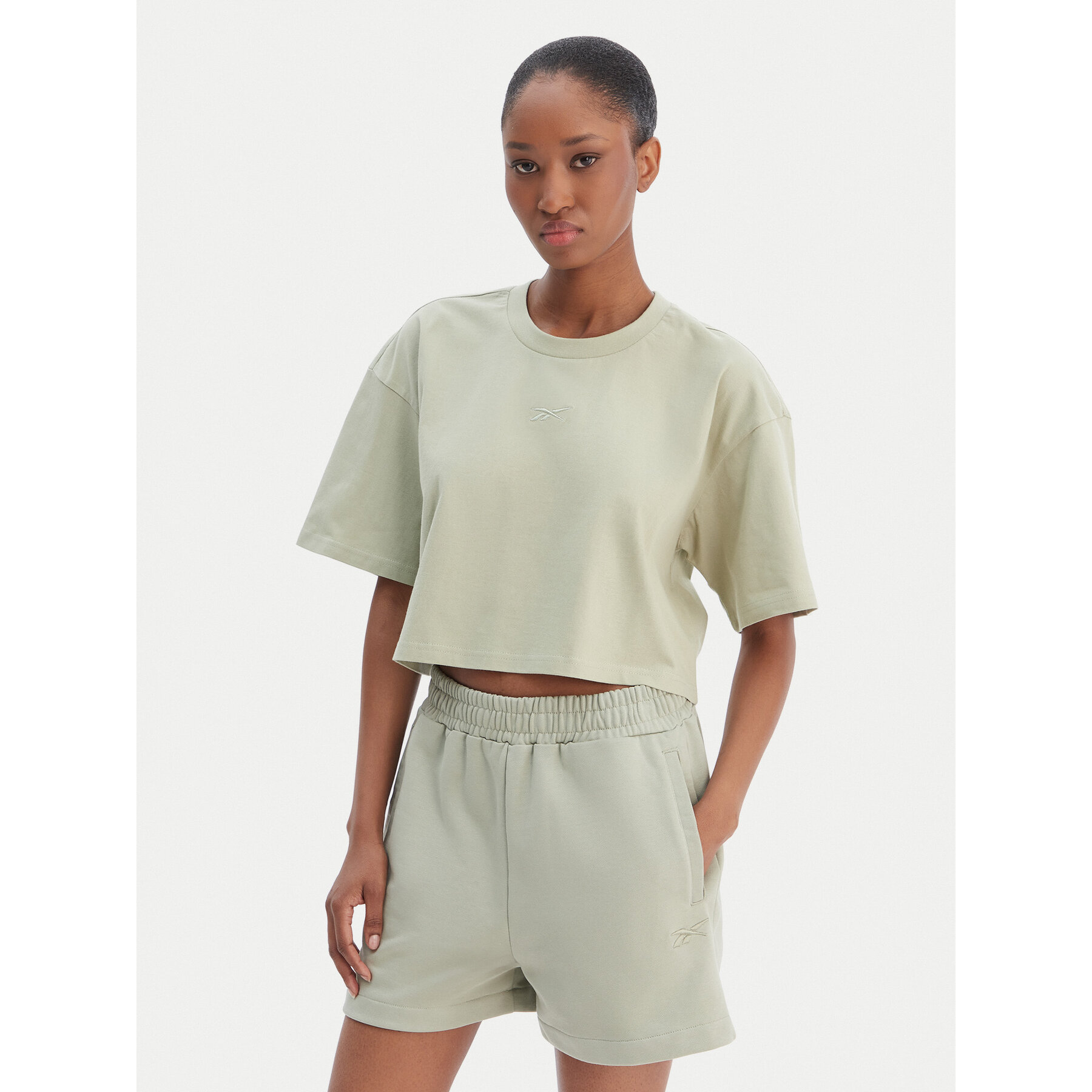 Reebok T-Shirt Reebok x Ewa Chodakowska Olka RK25612CCW Hellgrün Relaxed Fit