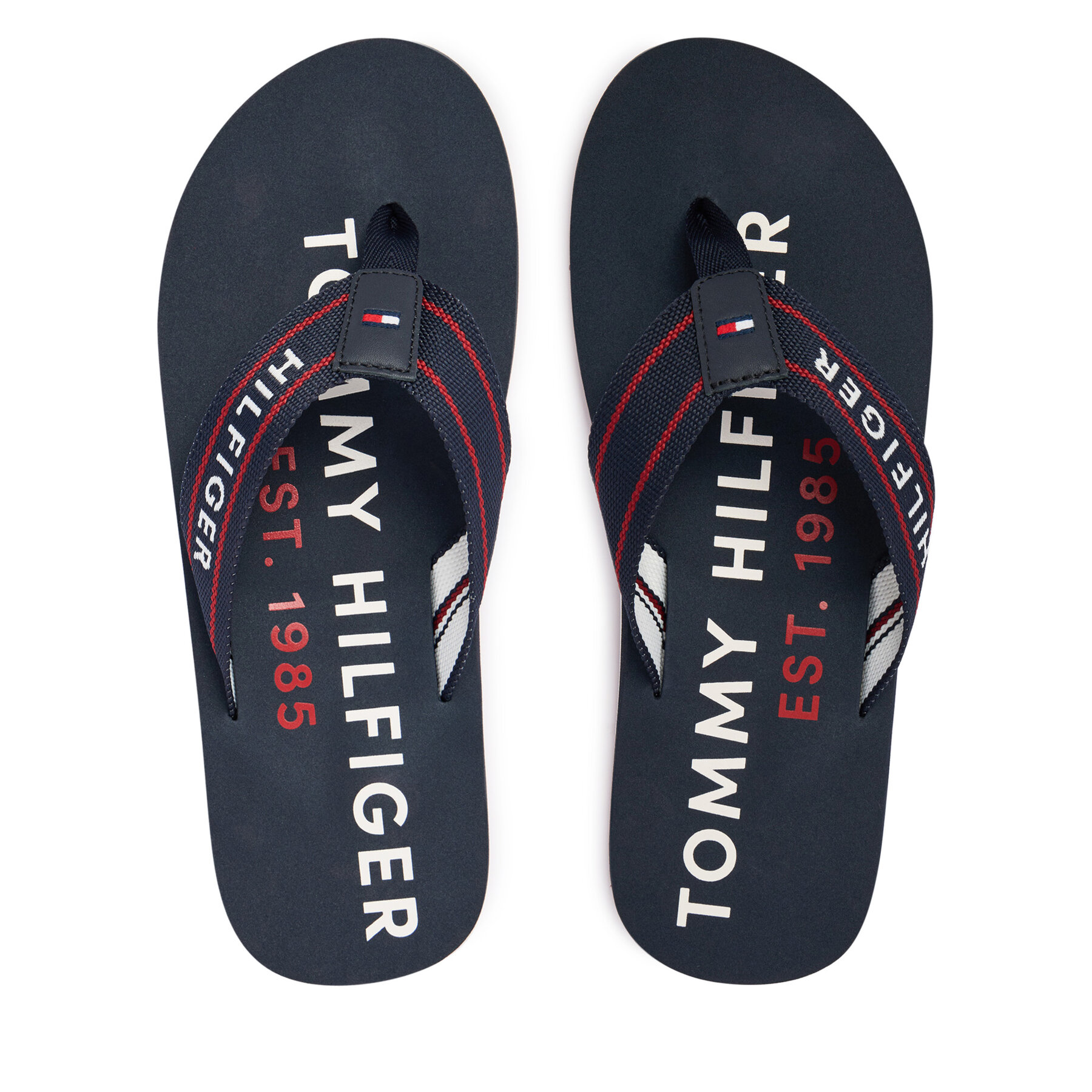 Zehentrenner Tommy Hilfiger Sporty Hilfiger Beach Sandal FM0FM05805 Dunkelblau