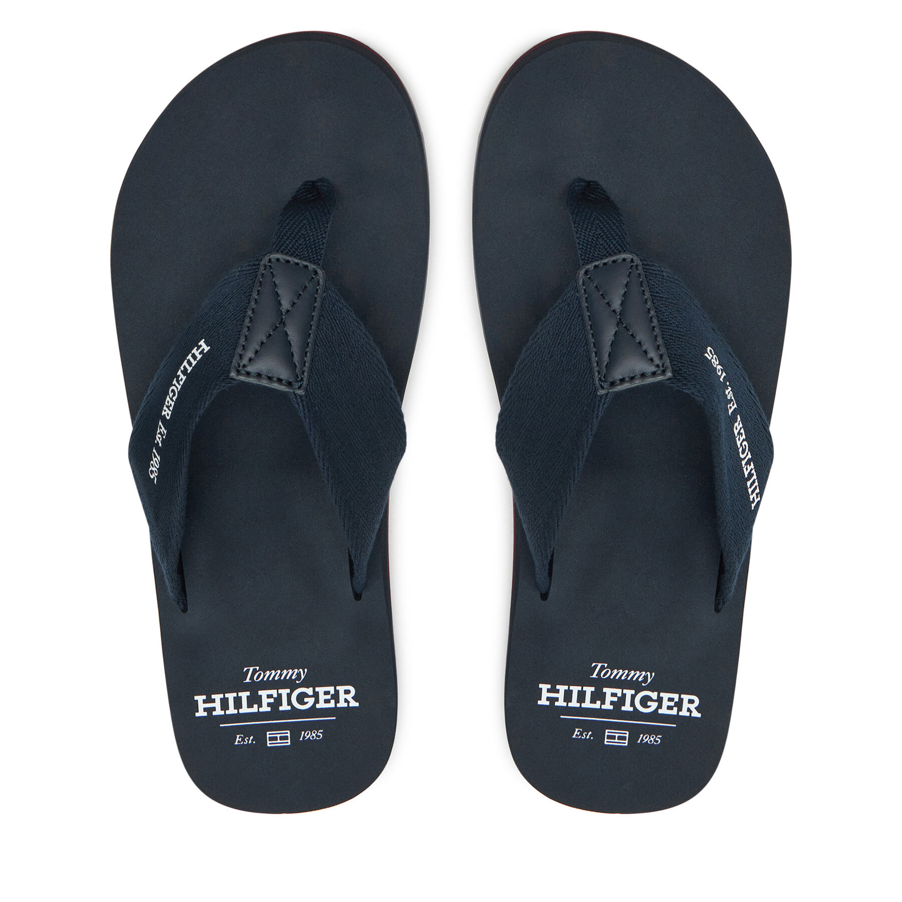 Zehentrenner Tommy Hilfiger Hilfiger 85 Beach Sandal FM0FM05339 Dunkelblau