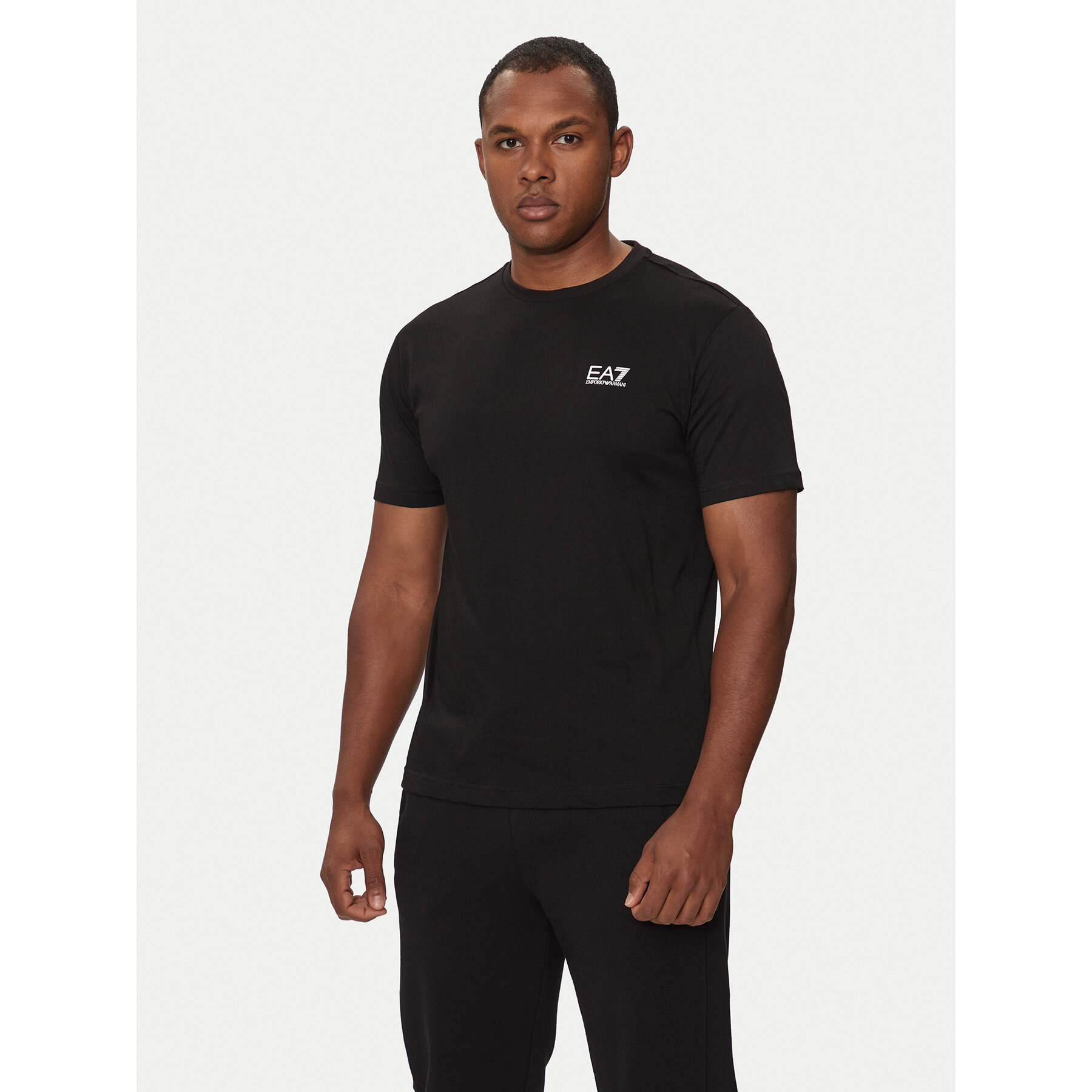 EA7 Emporio Armani T-Shirt 8NPT25 PJVPZ 1200 Schwarz Regular Fit