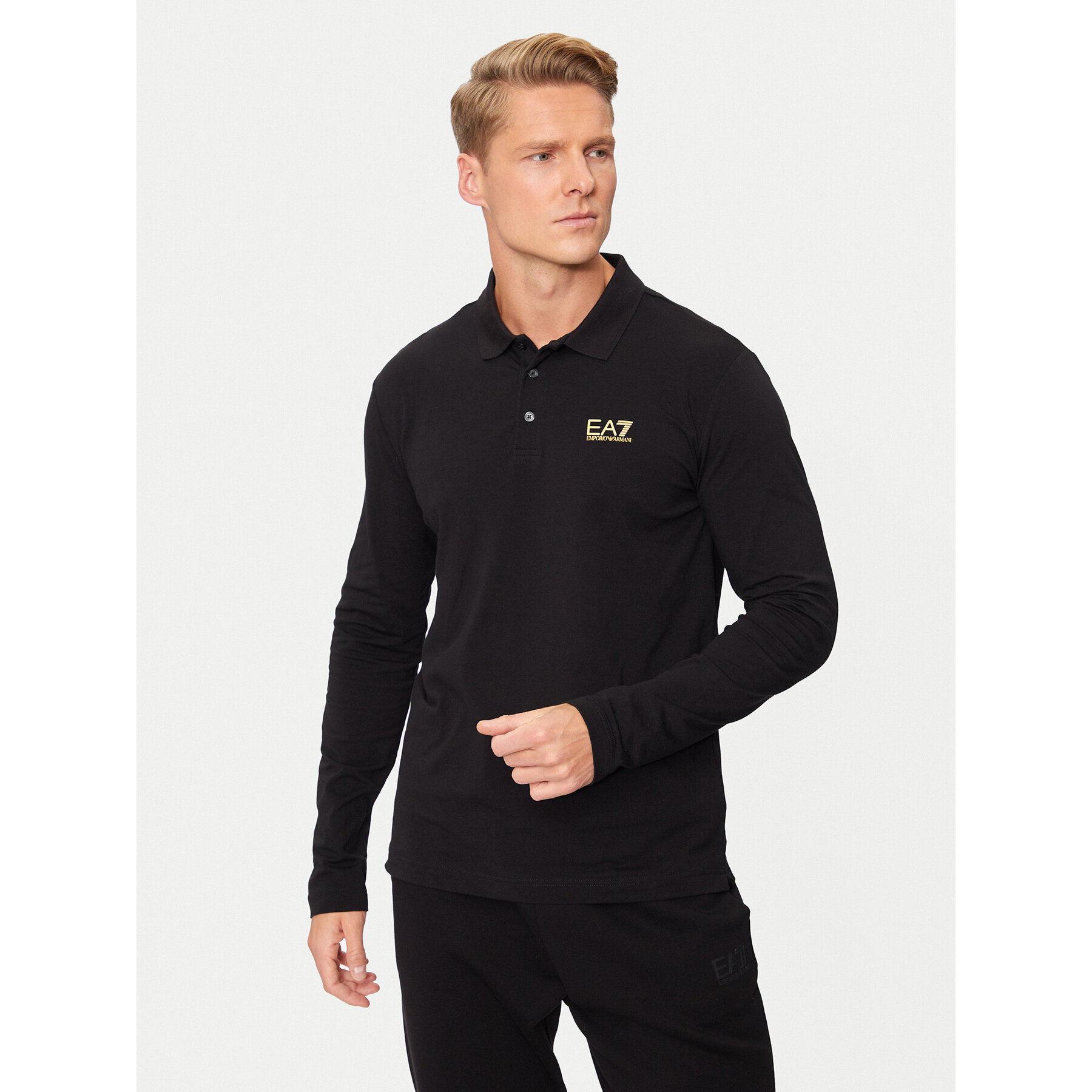 EA7 Emporio Armani Poloshirt 8NPF15 PJVQZ 0208 Schwarz Regular Fit