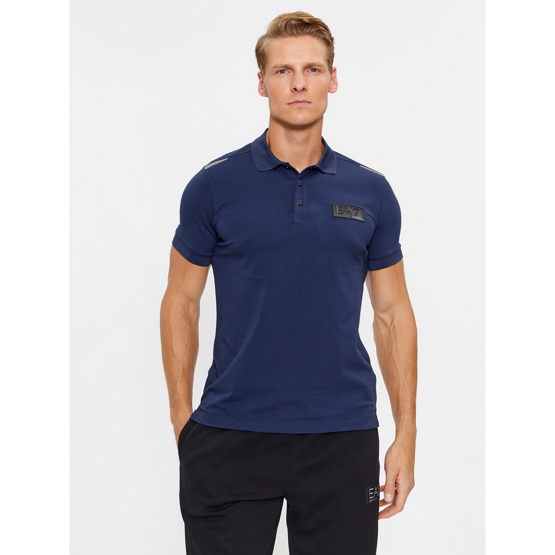 EA7 Emporio Armani Poloshirt 6RPF78 PJBVZ 1554 Dunkelblau Regular Fit