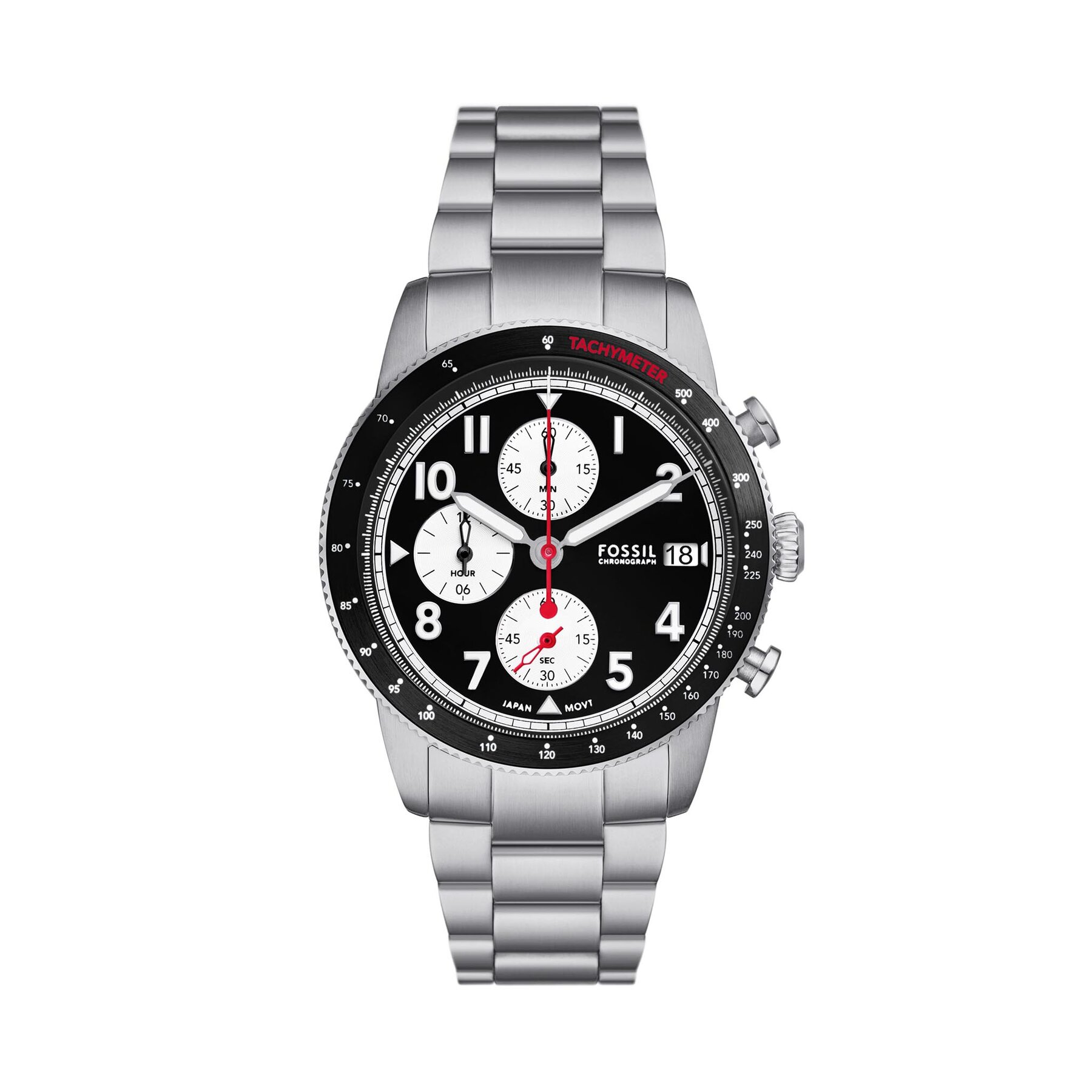 Uhr Fossil Sport Tourer FS6045 Silberfarben