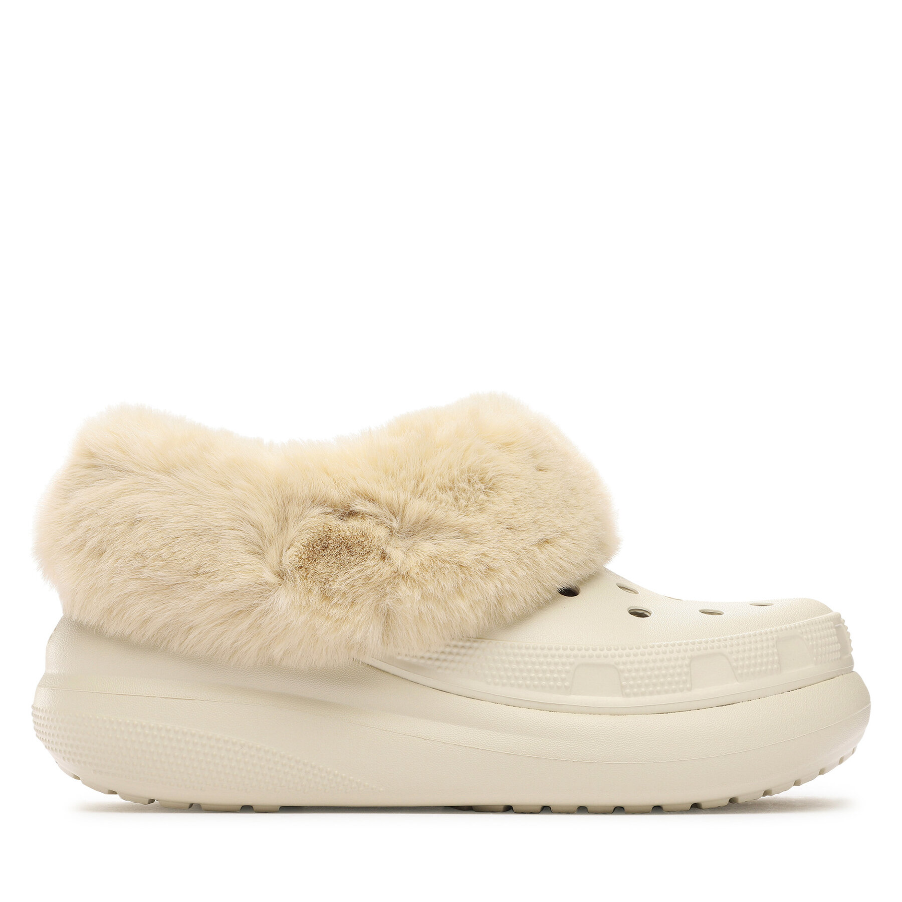 Pantoletten Crocs Crocs Furever Crush Clog 208446 Beige