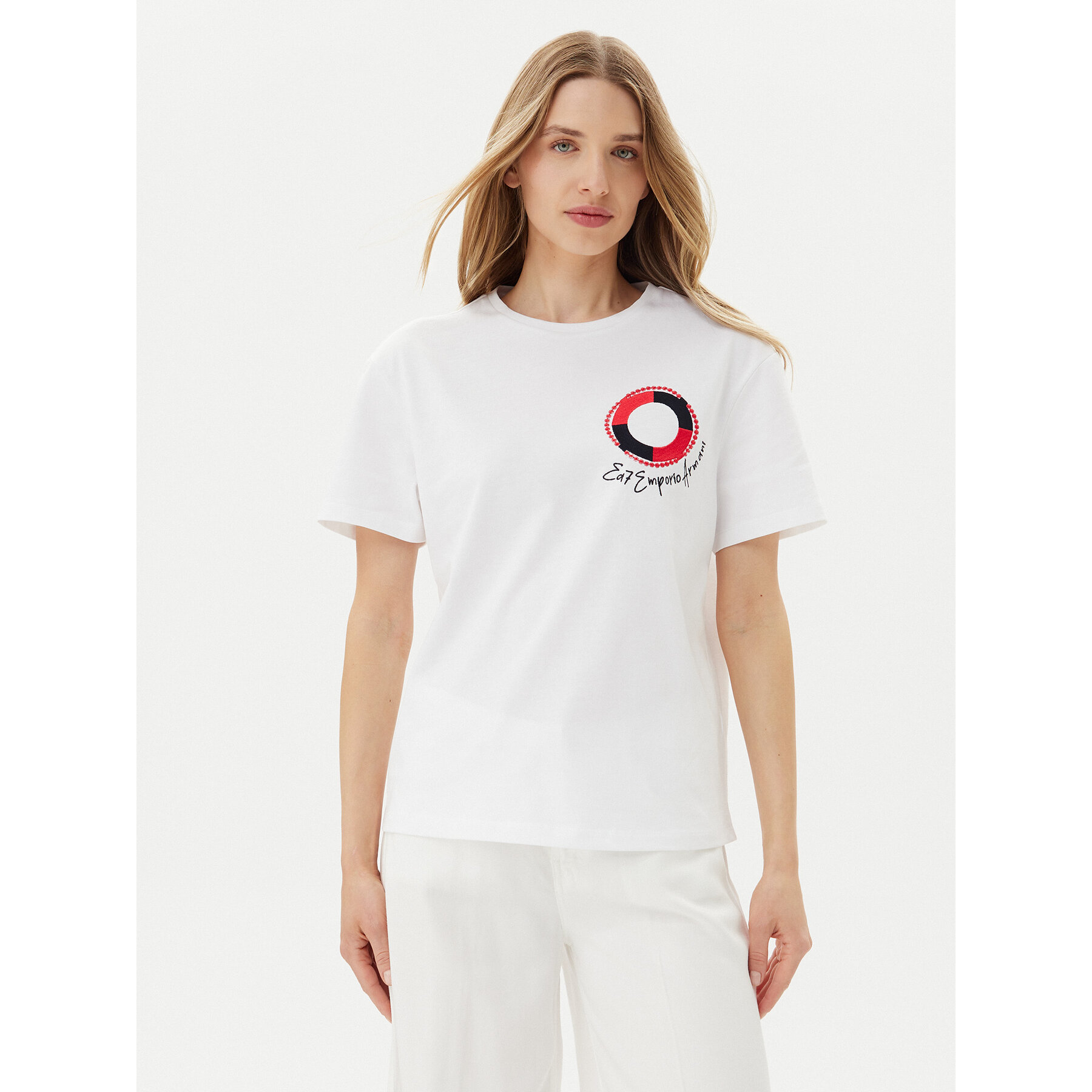 EA7 Emporio Armani T-Shirt 7W000491 AF12957 U0002 Weiß Regular Fit