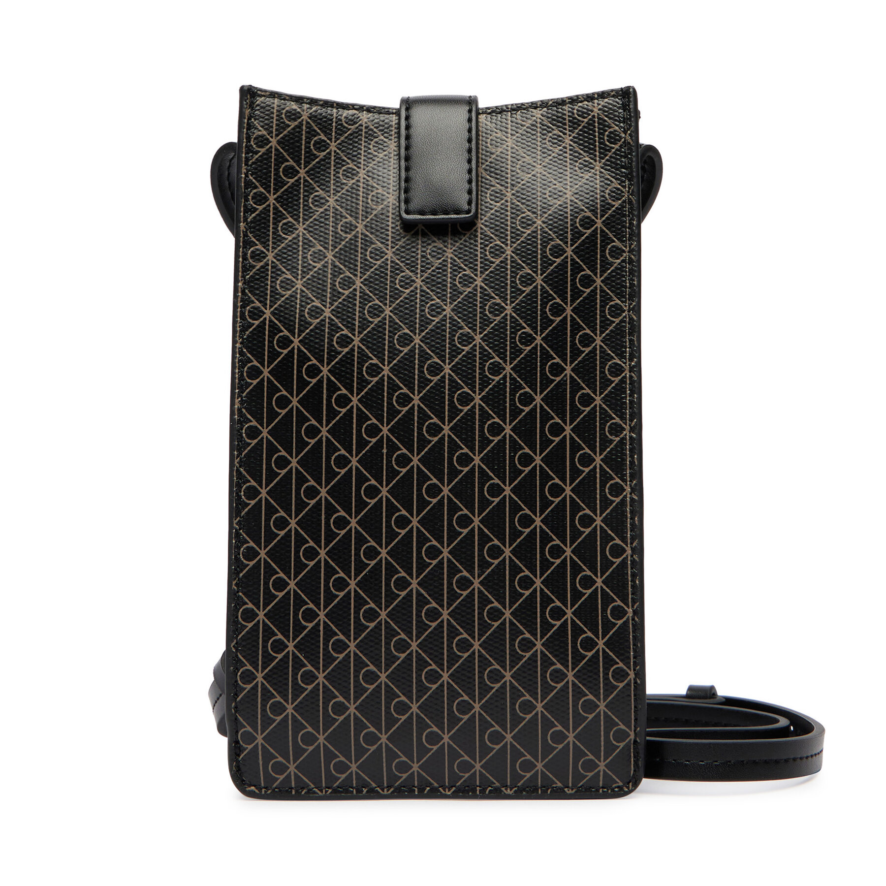 Handytasche Calvin Klein Emblem Aop Phone Crossbody LV04F1115G Schwarz
