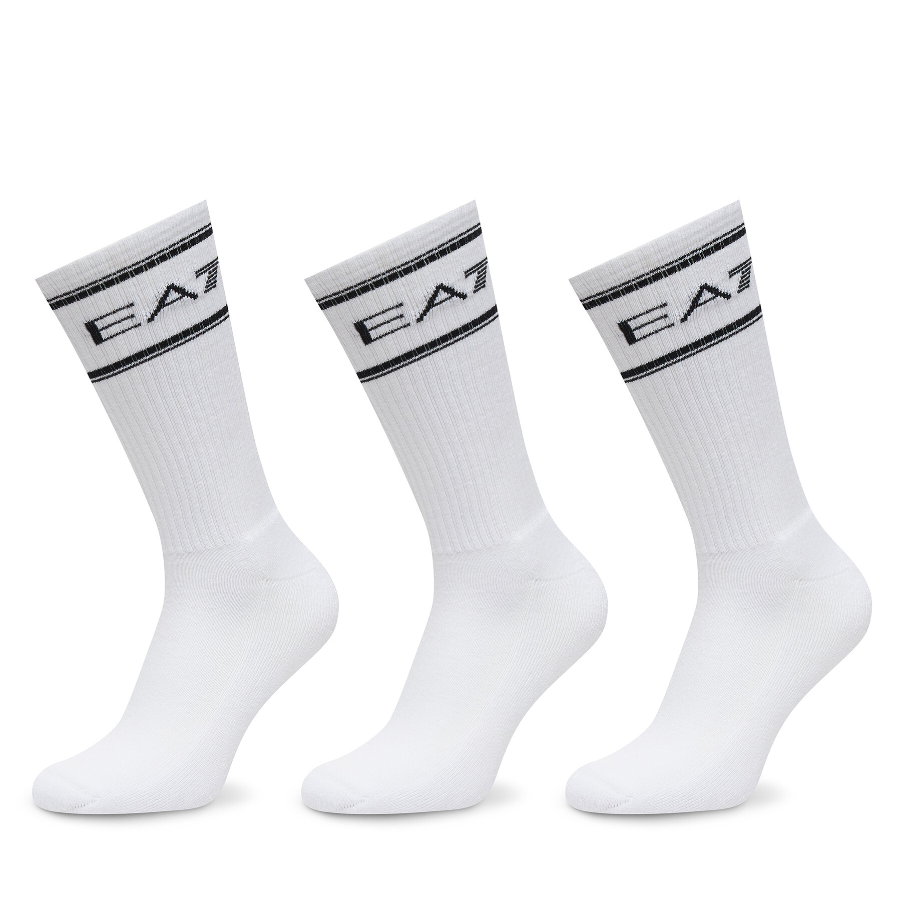 Lange Socken EA7 Emporio Armani 7X000381 AF18572 M0066 Weiß