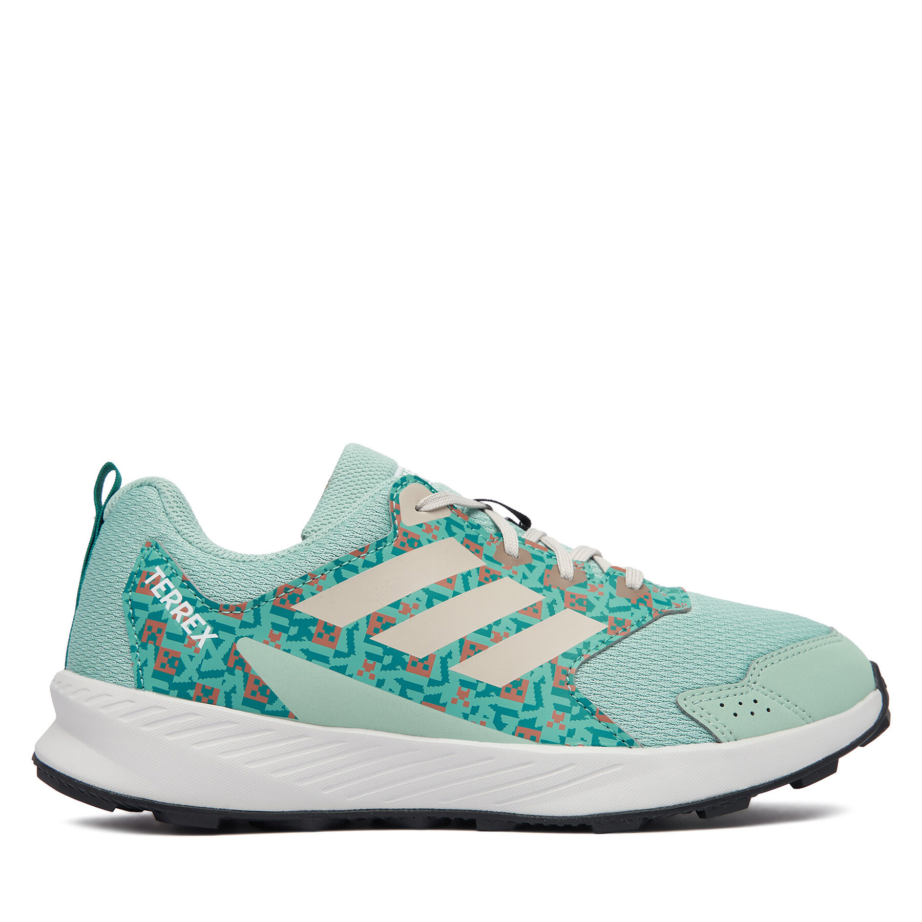 Trekkingschuhe adidas Minecraft Terrex Tracefinder Trail Running Shoes Junior KK1742 Hellgrün