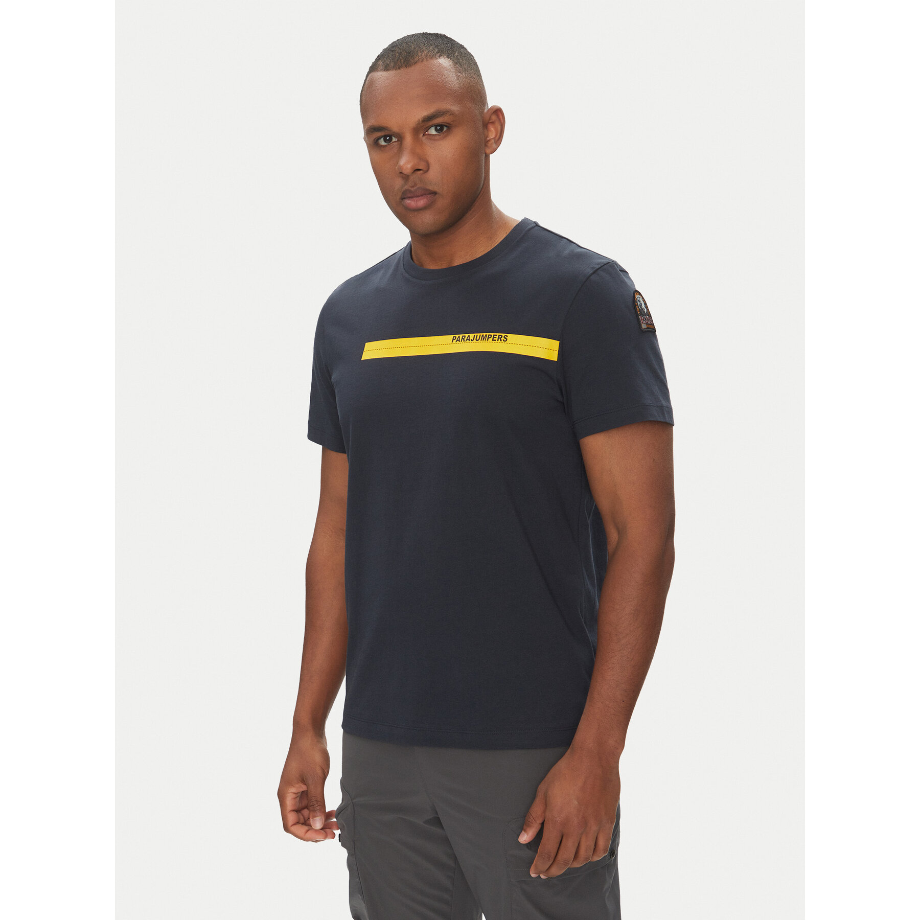 Parajumpers T-Shirt Tape 25SMPMTSIT01 Dunkelblau Regular Fit