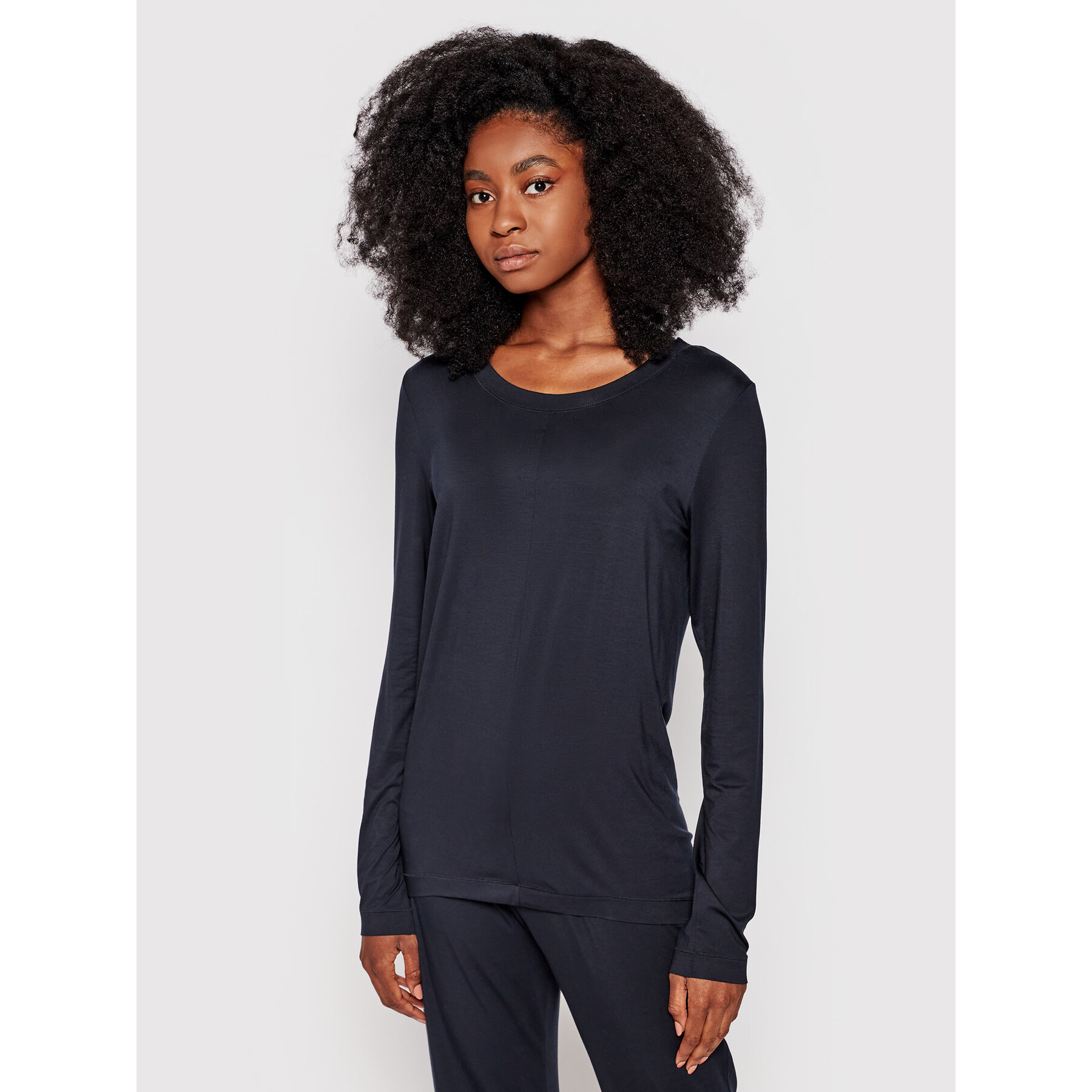 Hanro Pyjama-T-Shirt Yoga 7996 Schwarz