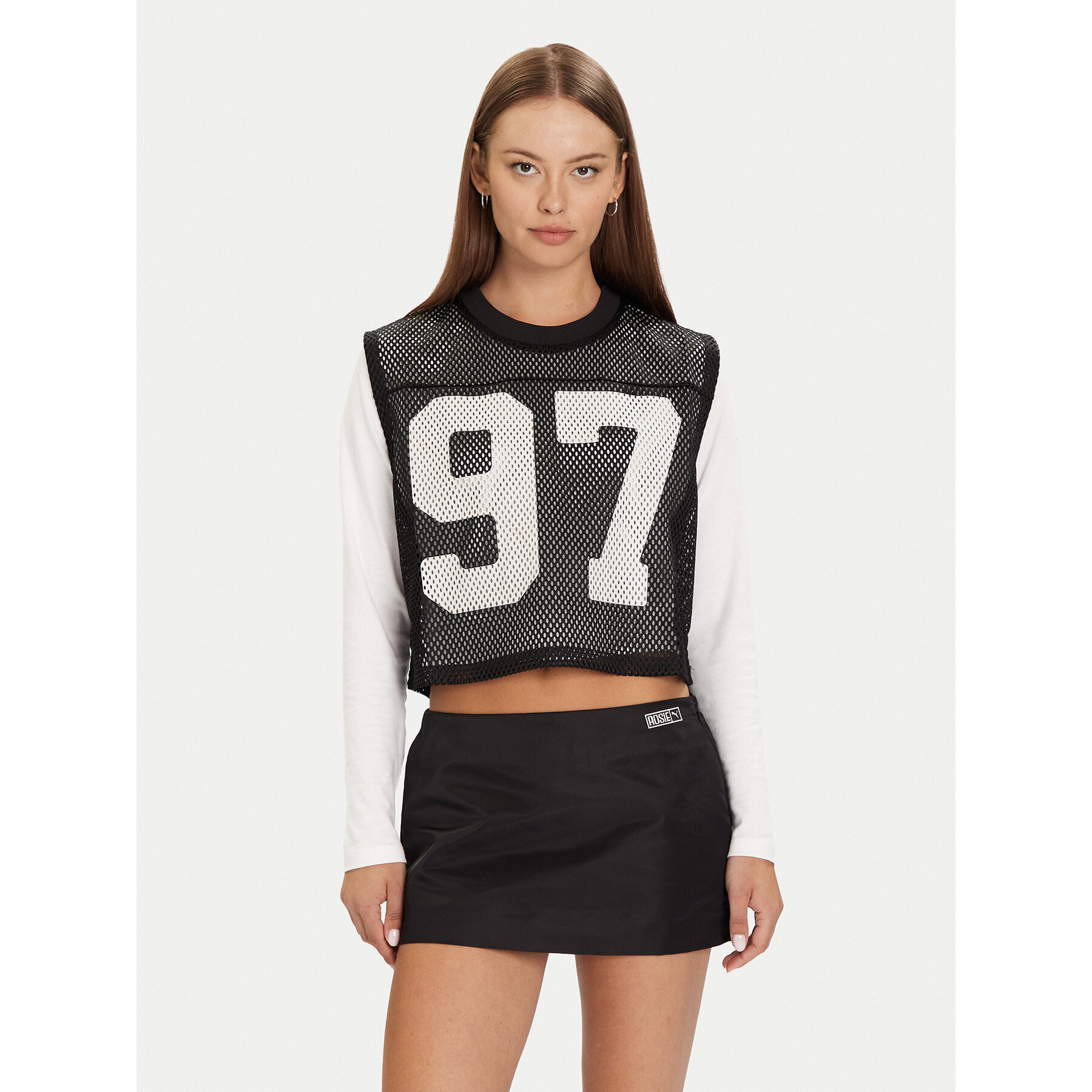 Puma Top PUMA X ROSÉ 633804 01 Schwarz Relaxed Fit