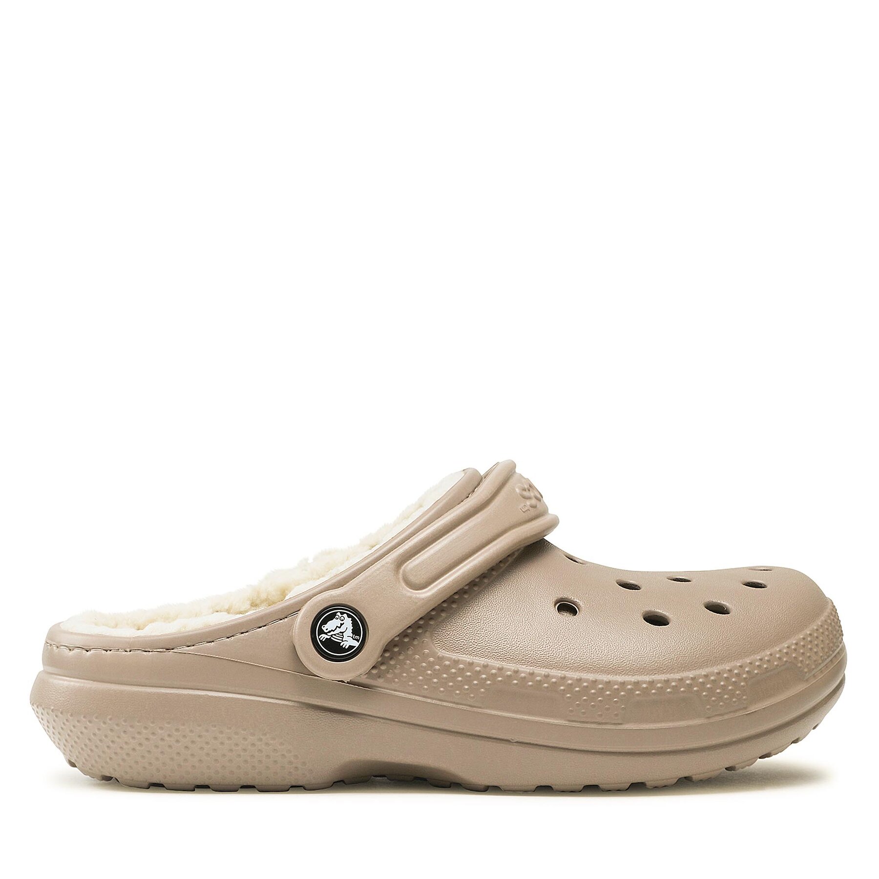 Pantoletten Crocs Crocs Classic Lined Clog 203591 Beige