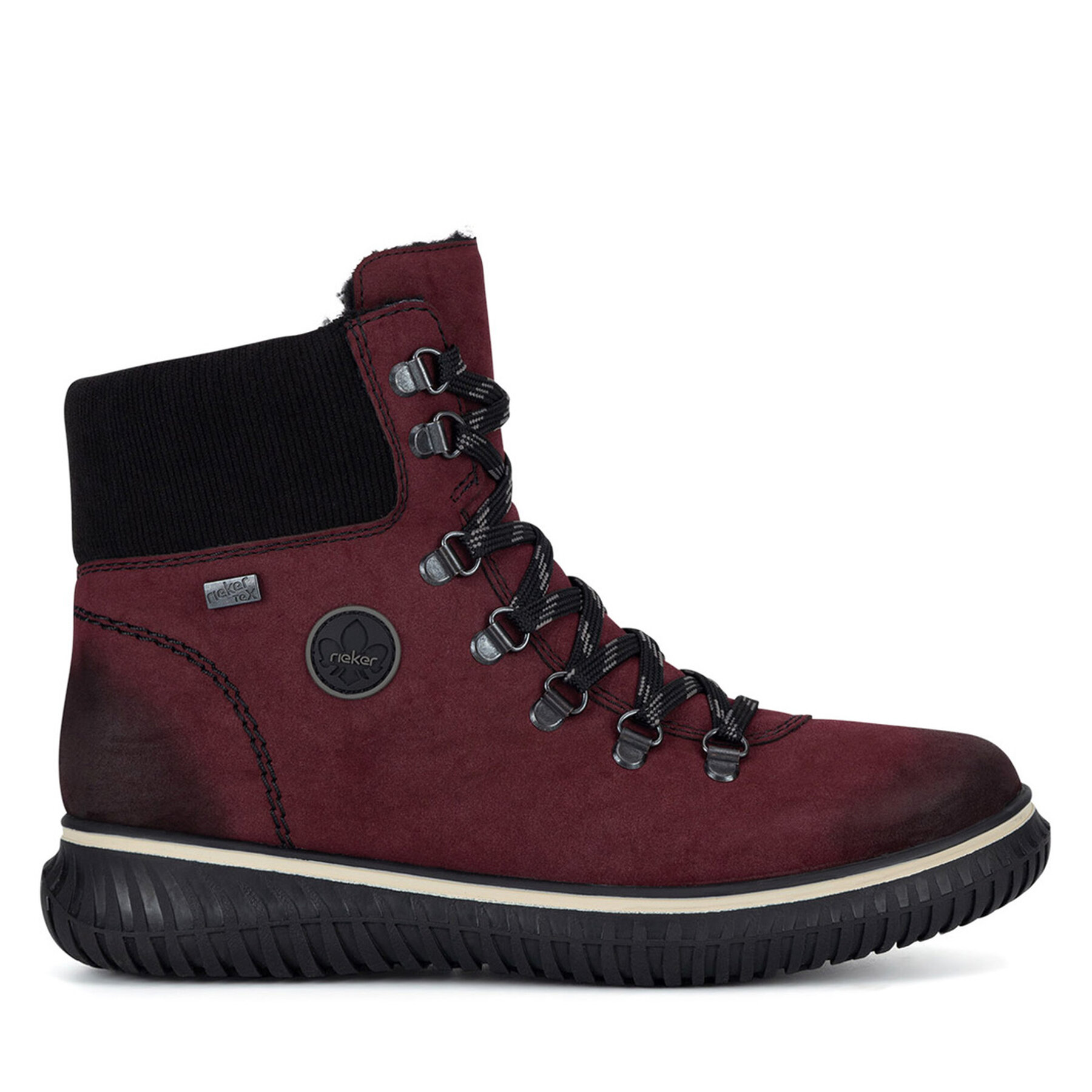 Schnürschuhe Rieker 74247-35 Dunkelrot