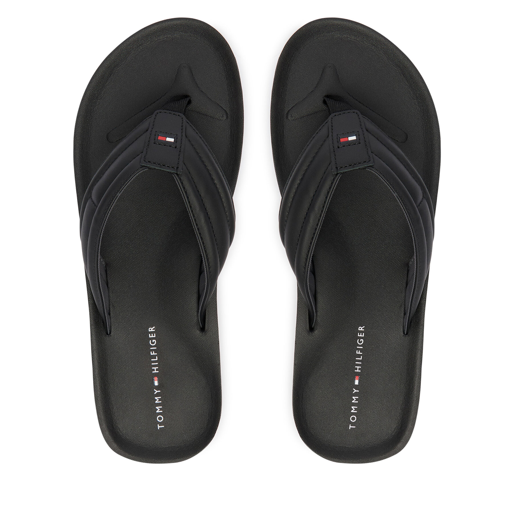 Zehentrenner Tommy Hilfiger Hilfiger Padded Beach Sandal FM0FM05801 Schwarz